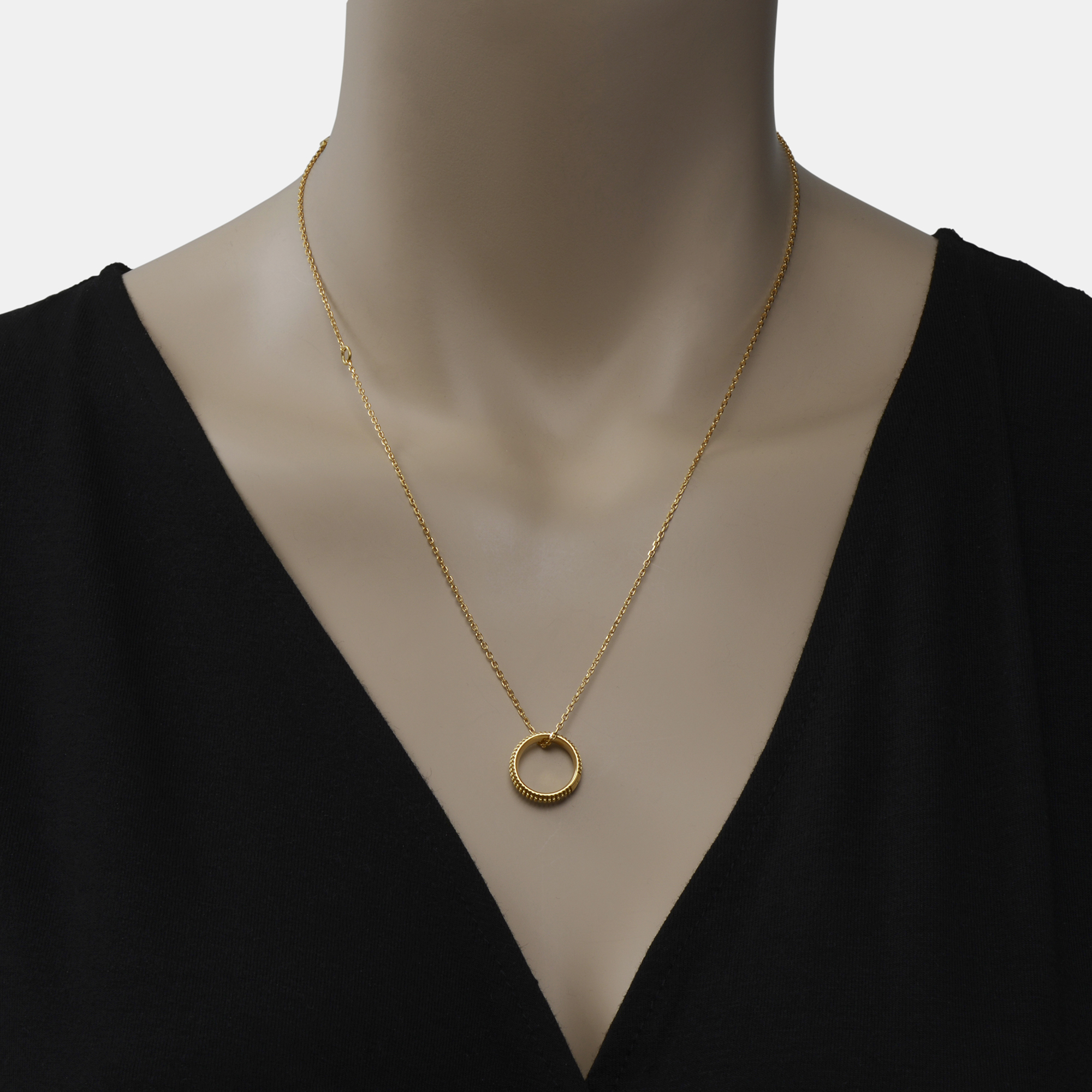 

Damiani Metro 18K Yellow Gold, Diamond Ring Pendant Necklace