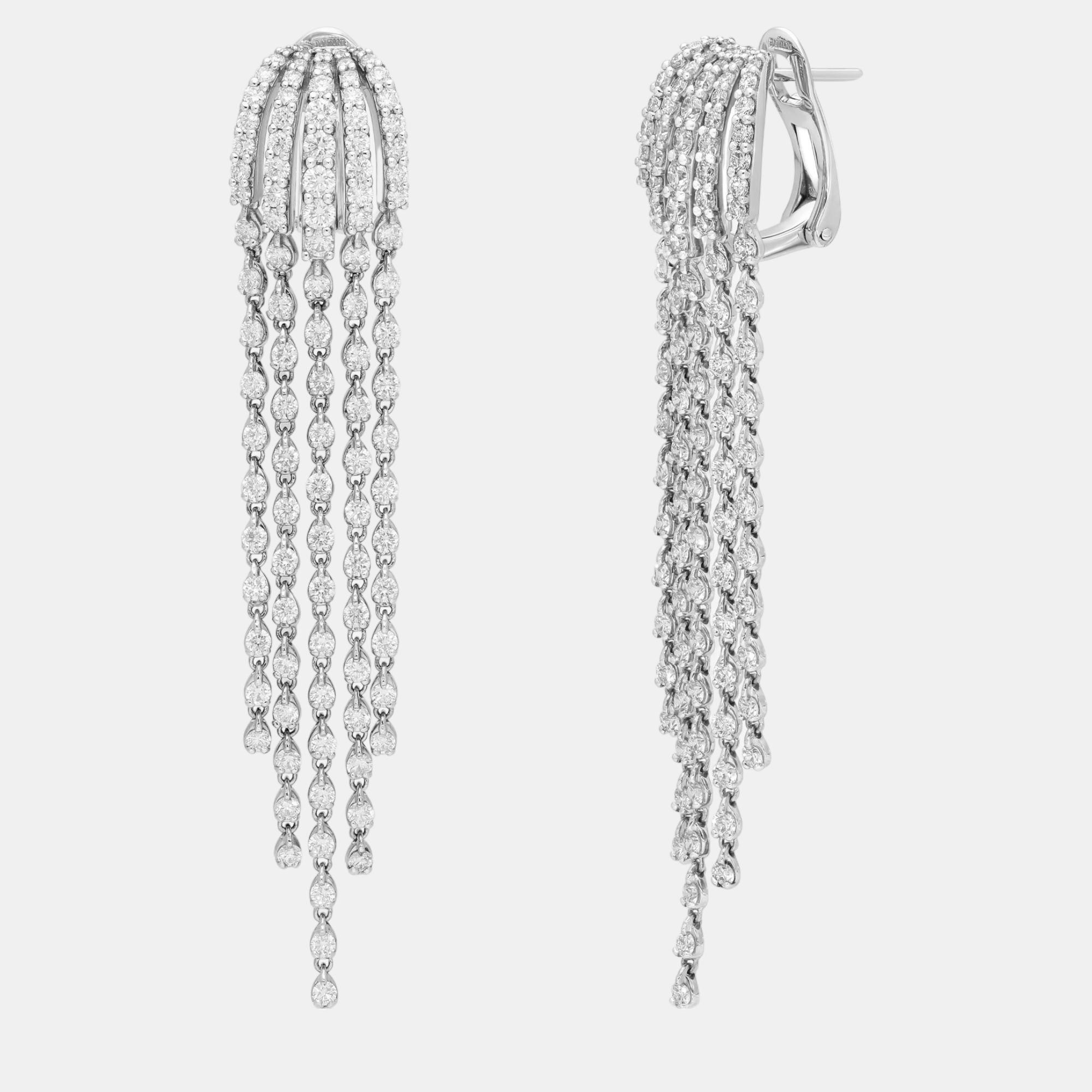 

Damiani Sorgente D 18K White Gold, Diamond 4.00ct. tw. Chandelier Earrings