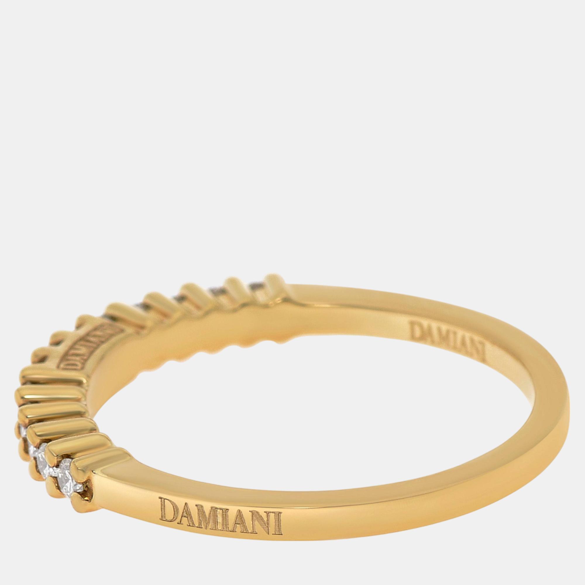 

Damiani 18K Yellow Gold, Diamond 0.24ct. tw. Band Ring Sz. 7.25