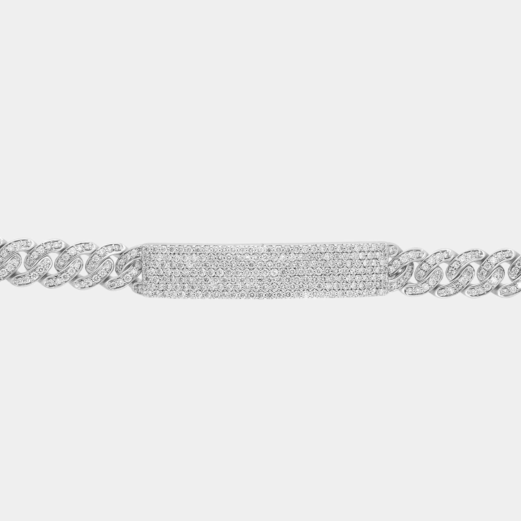 

Damiani Gourmette D 18K White Gold, Diamond 2.95ct. tw. Link Bracelet