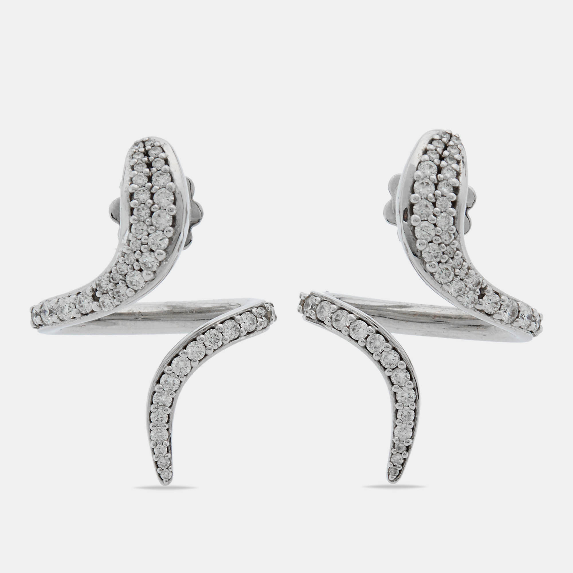 

Damiani Eden Diamond 18k White Gold Earrings