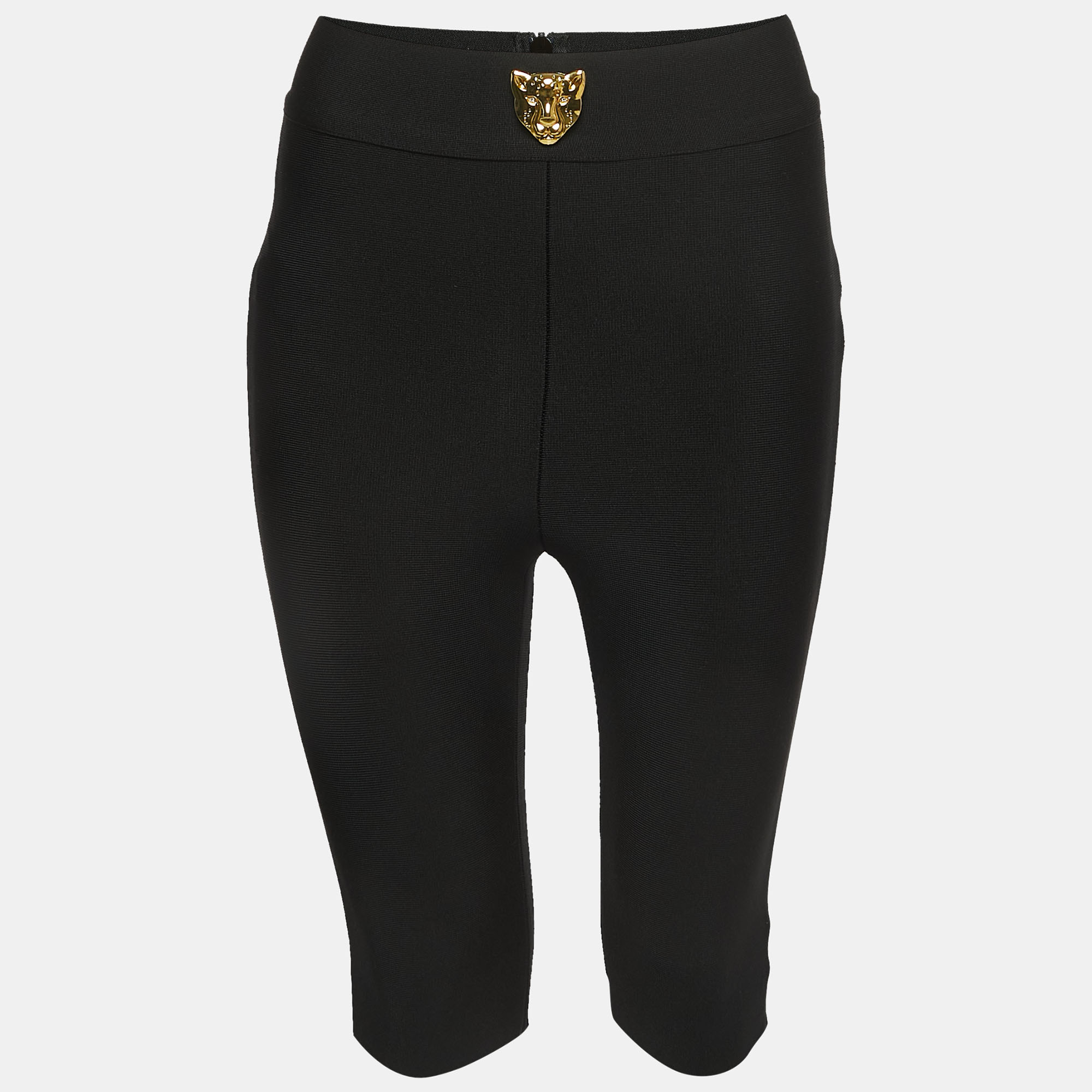

Dan More Black Knit Iconic Panther Cycling Shorts