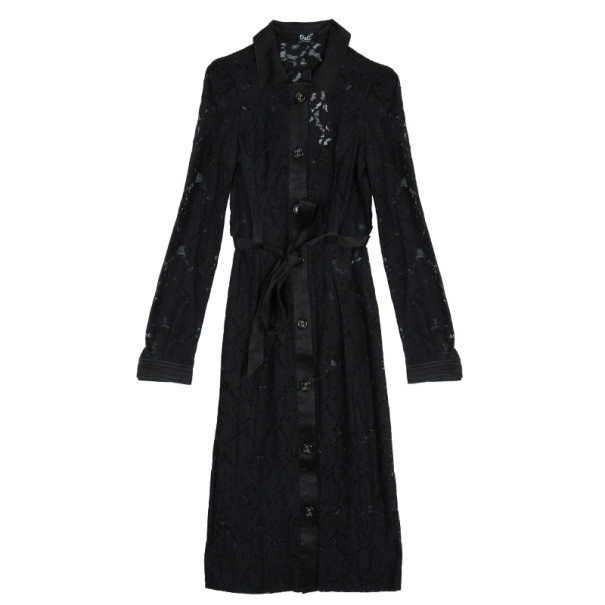 Pre Owned D and G Lace Dress Coat S