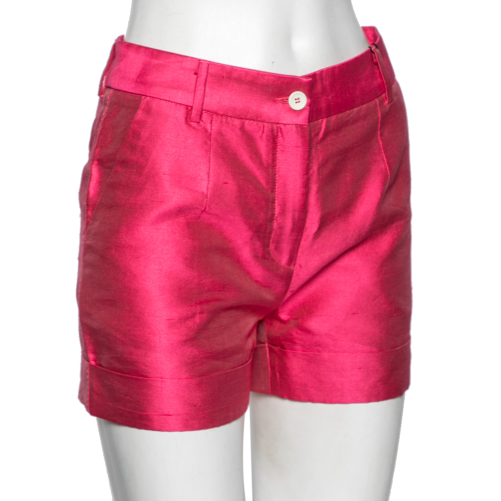 

D&G Pink Silk & Raw Cotton Short
