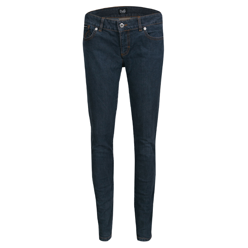 Pre Owned D&G Dark Blue Very Tight Fit Pretty Jeans M