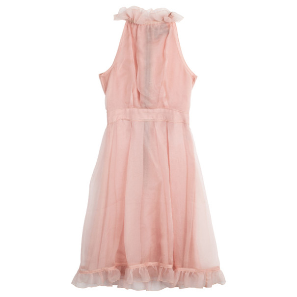 Pre Owned D&G Pink Silk Dress M