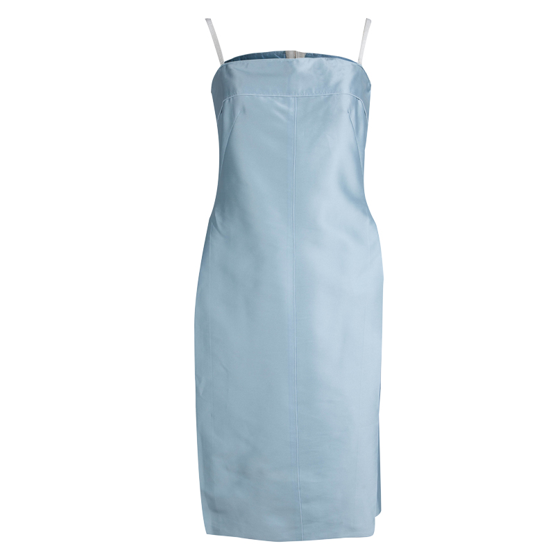 Pre Owned D&G Powder Blue Sleeveless Dress M