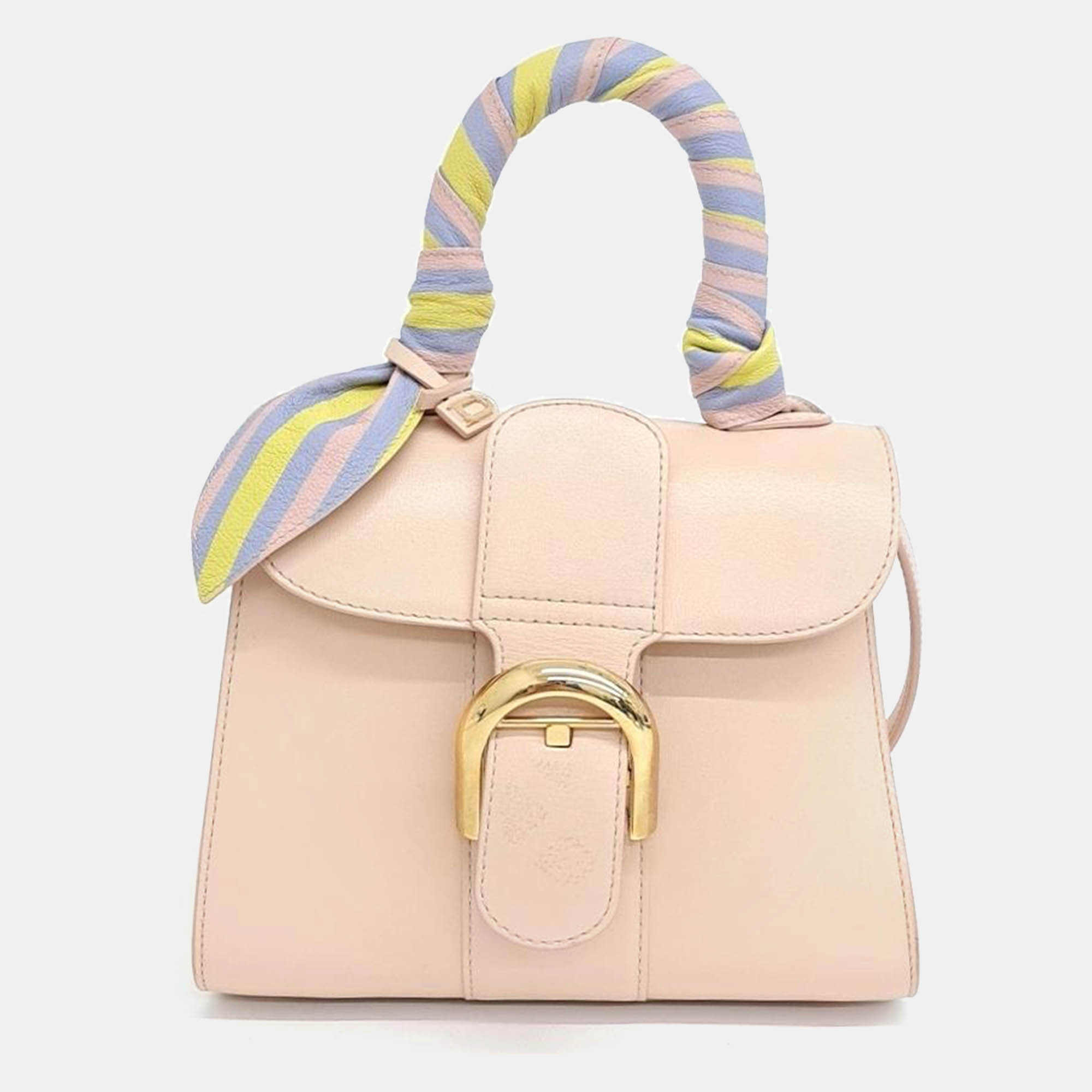 

Delvaux Pink Beige Leather Le Brillant Mini Handbag