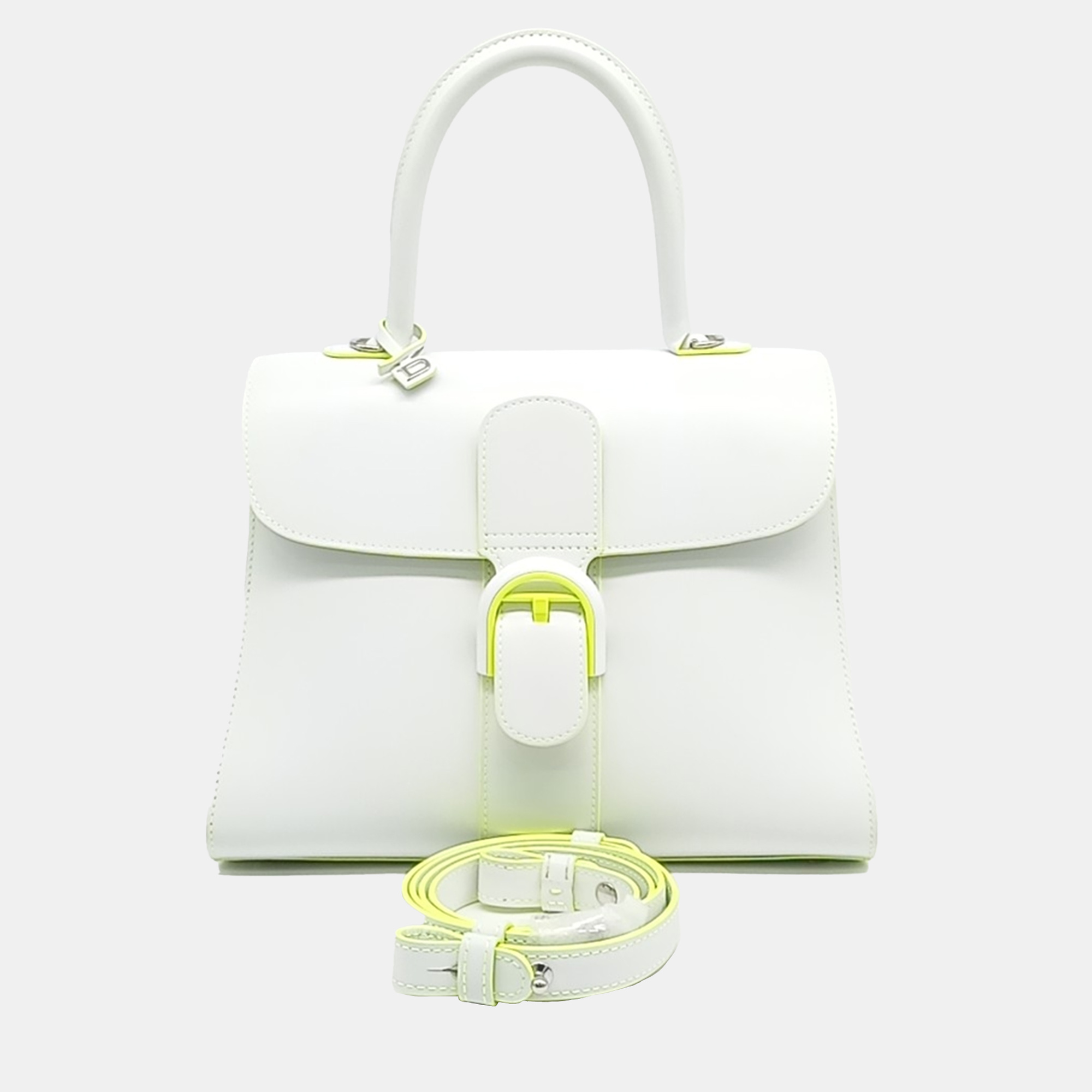 

Delvaux White Leather Briand MM bag
