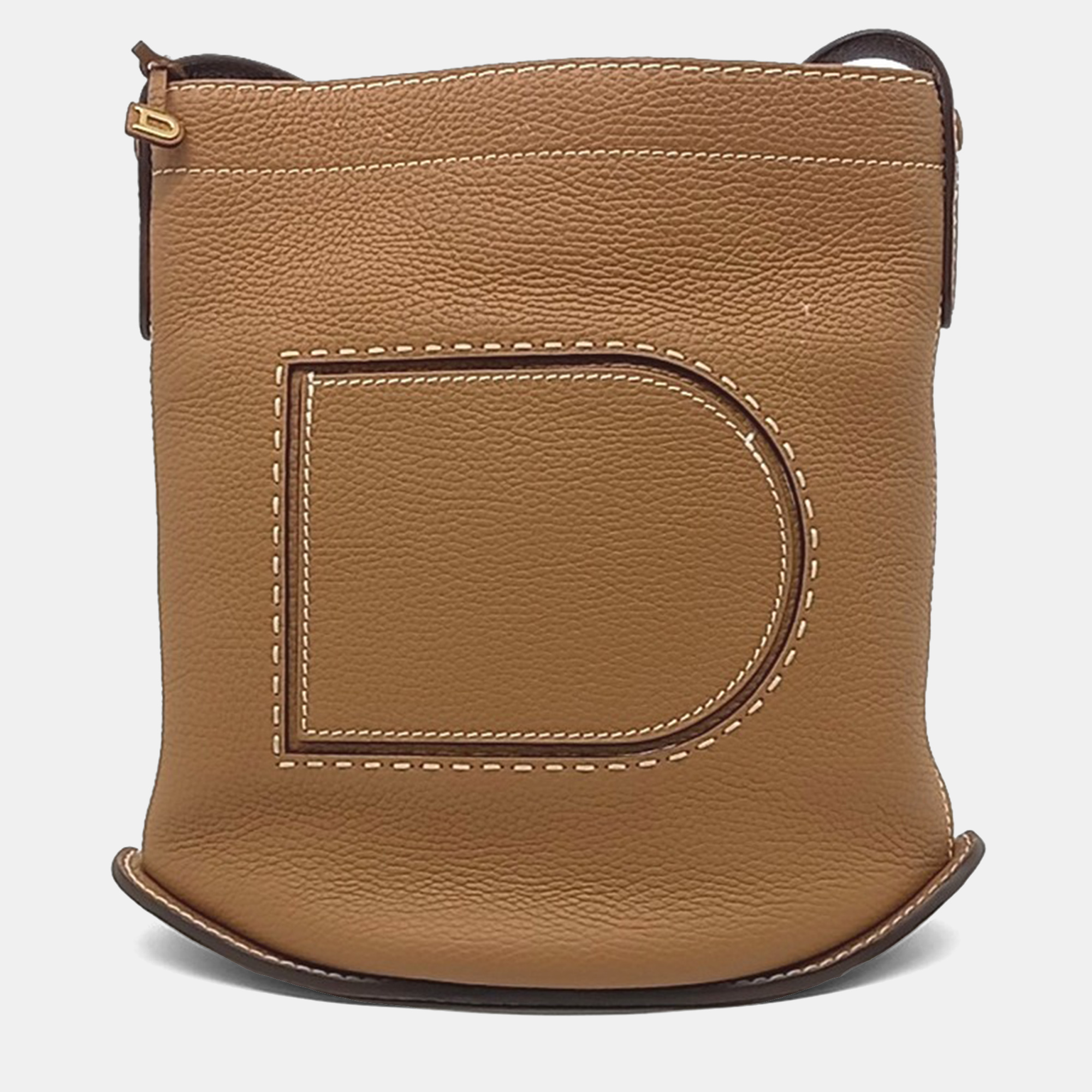 

Delvaux Brown Leather Pin Shoulder Bag