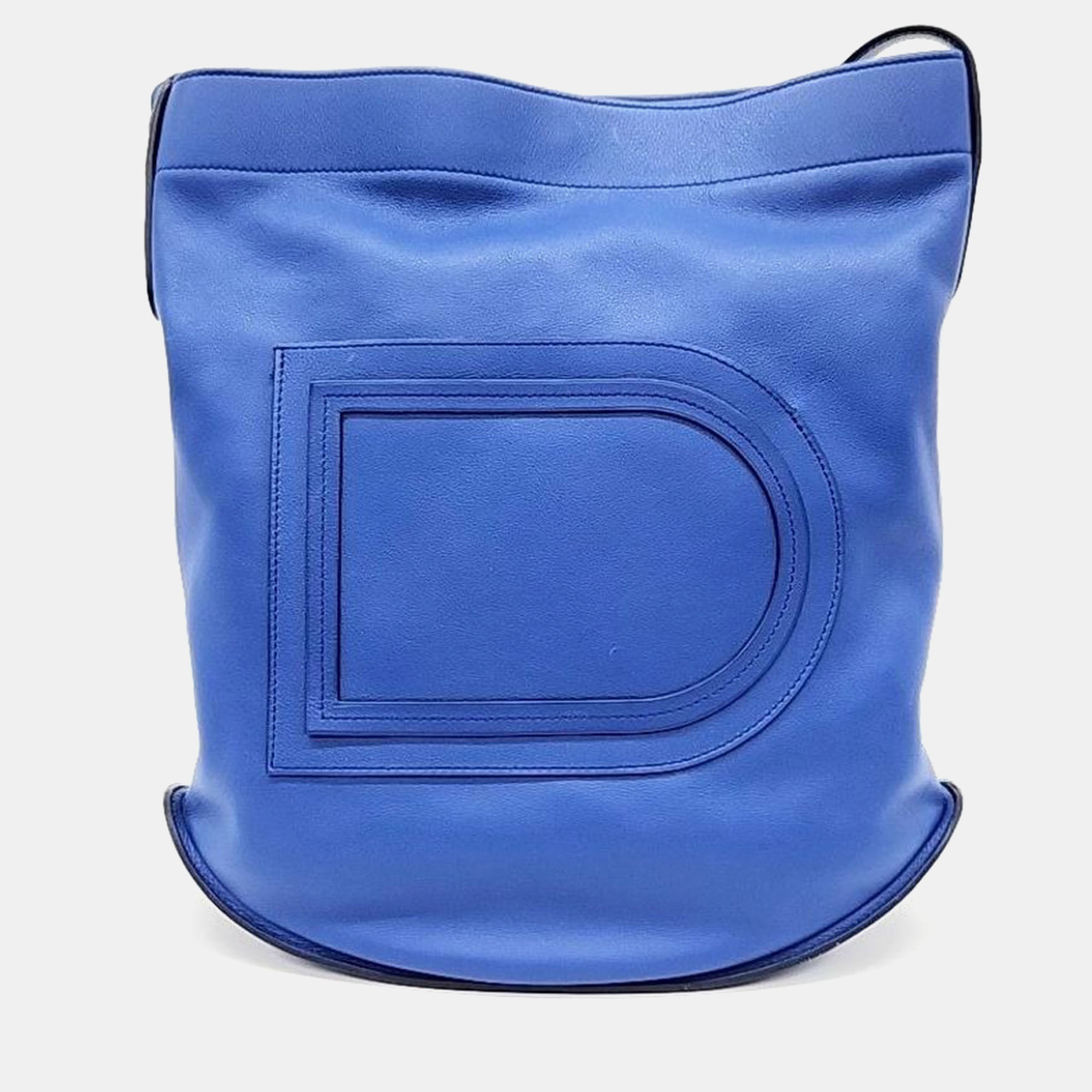 

Delvaux Blue Leather Pin Shoulder Bag