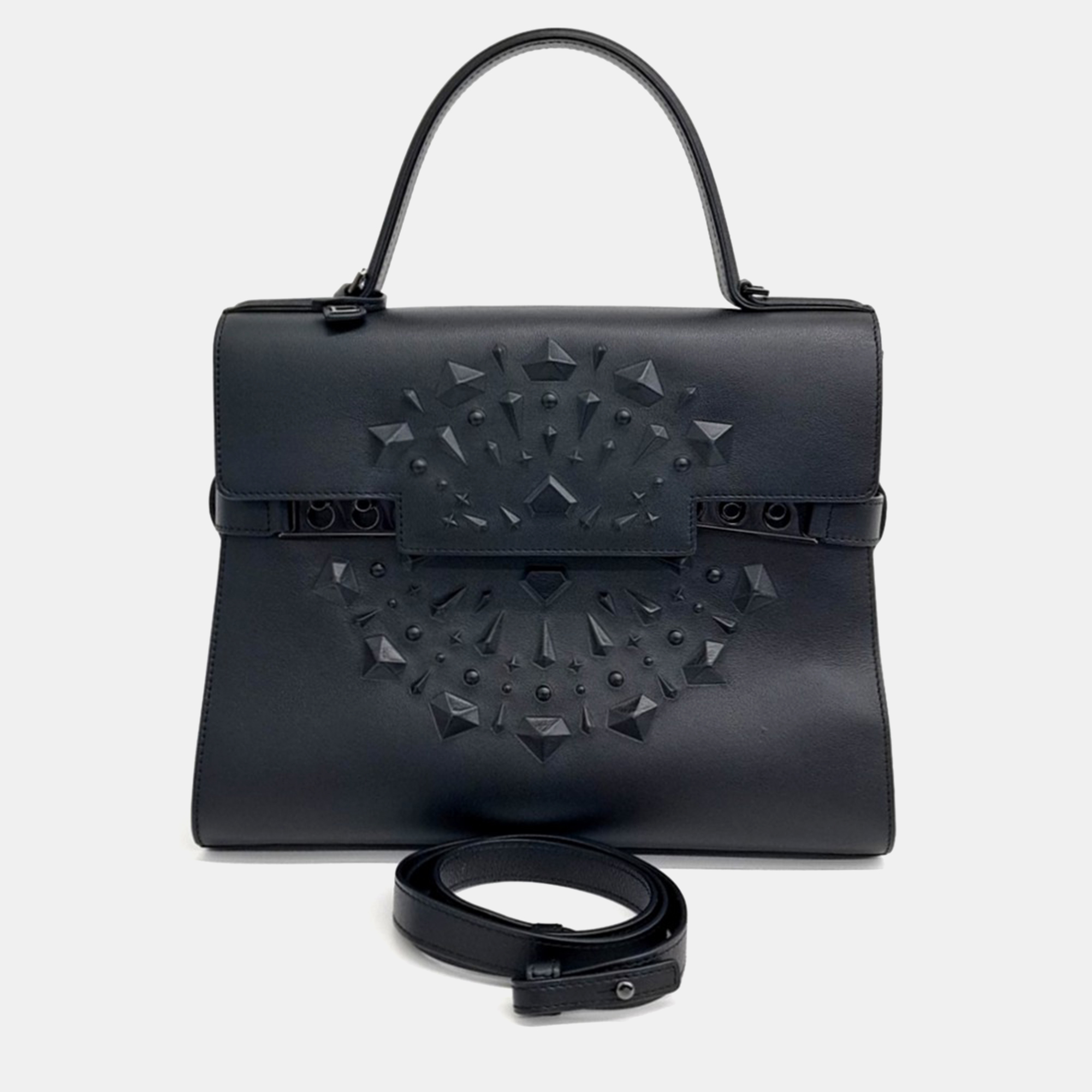 

Delvaux Black Leather Tompet GM bag