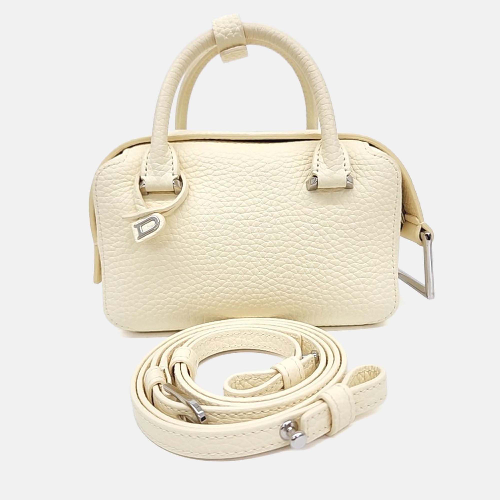 

Delvaux Cream Leather Coolbox Nano