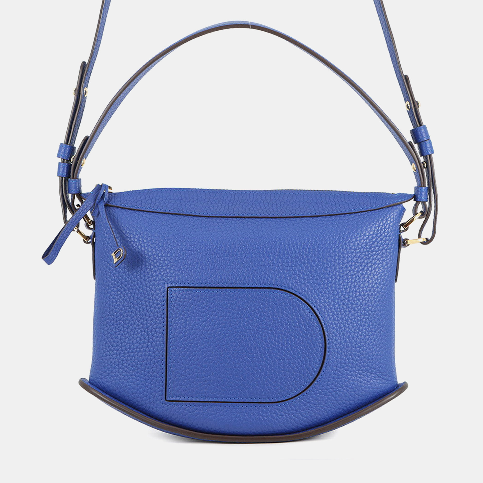 

Delvaux Pan Swing 2Way Handbag Blue Leather
