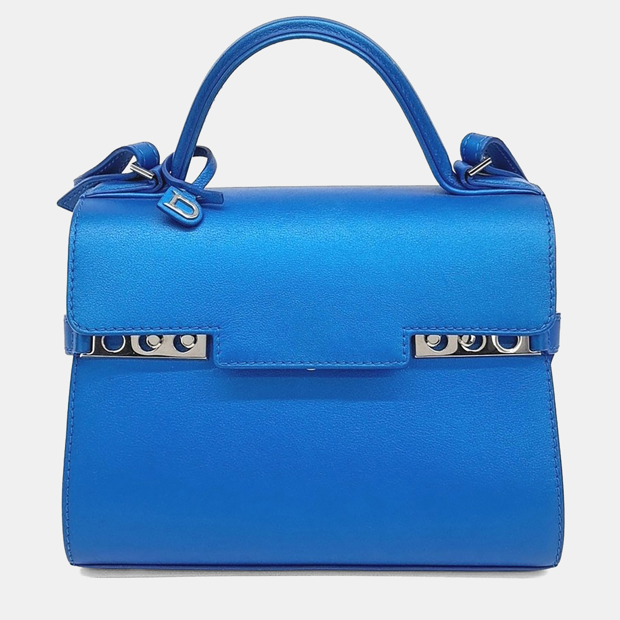 

Delvaux Blue Leather Tompet Mini