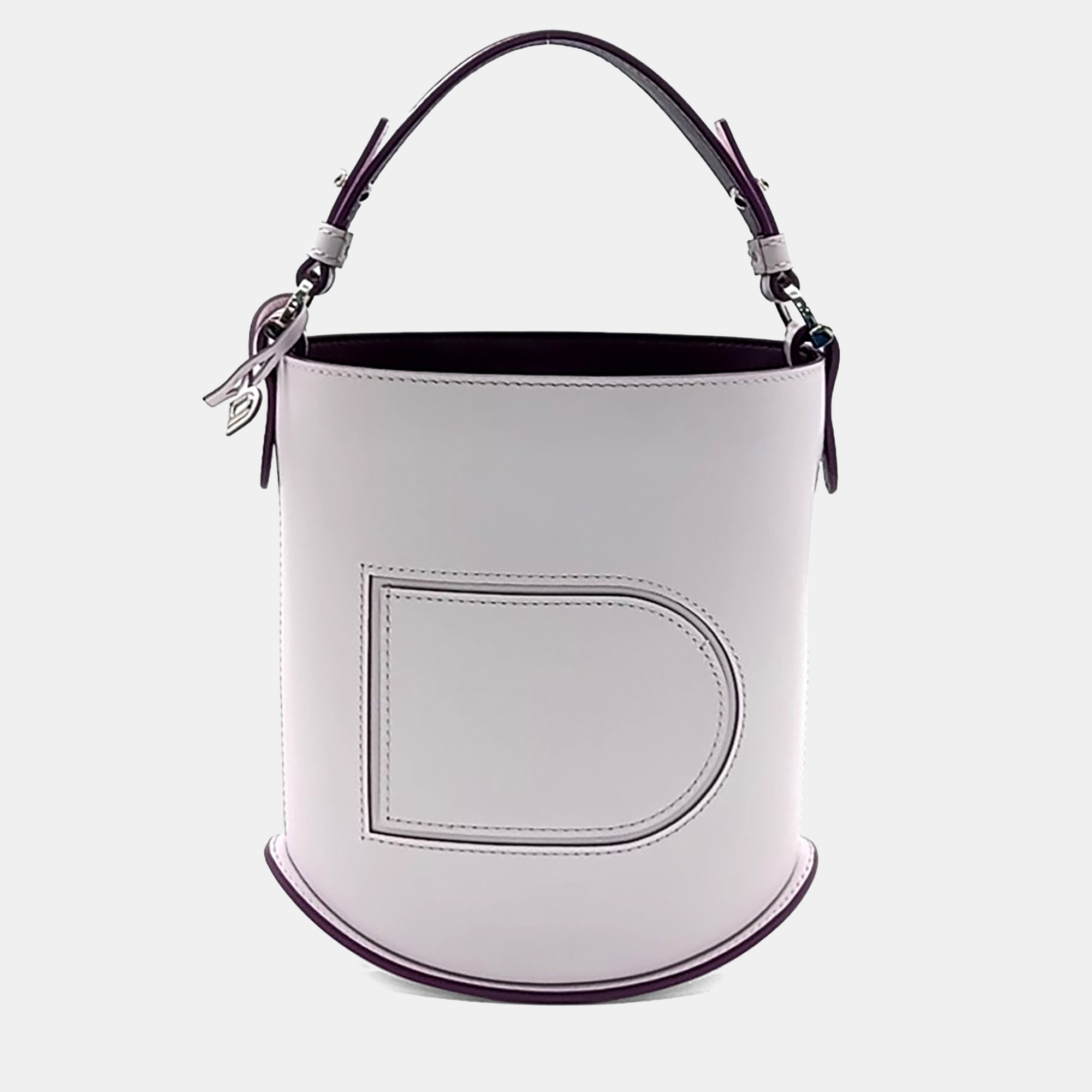 

Delvaux Pink Leather Delvaux Pin Mini Bucket Bag