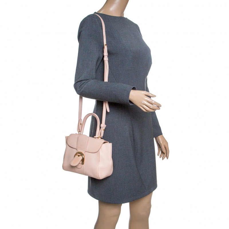 Delvaux Le Brillant Pink Leather Handbag