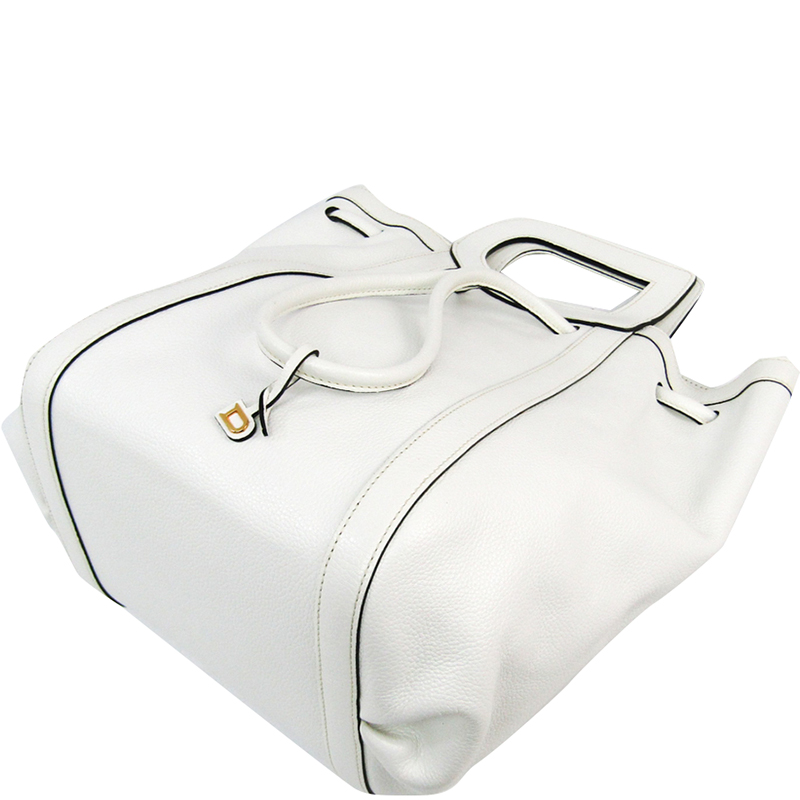 

Delvaux White Leather D Bag