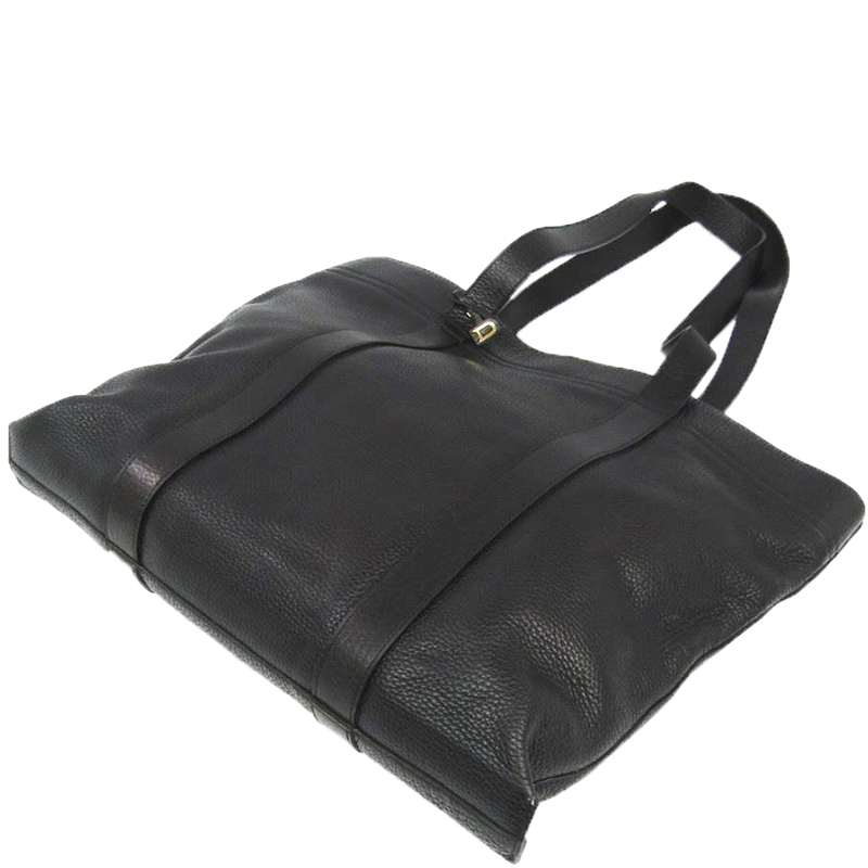 

Delvaux Black Leather Tote Bag