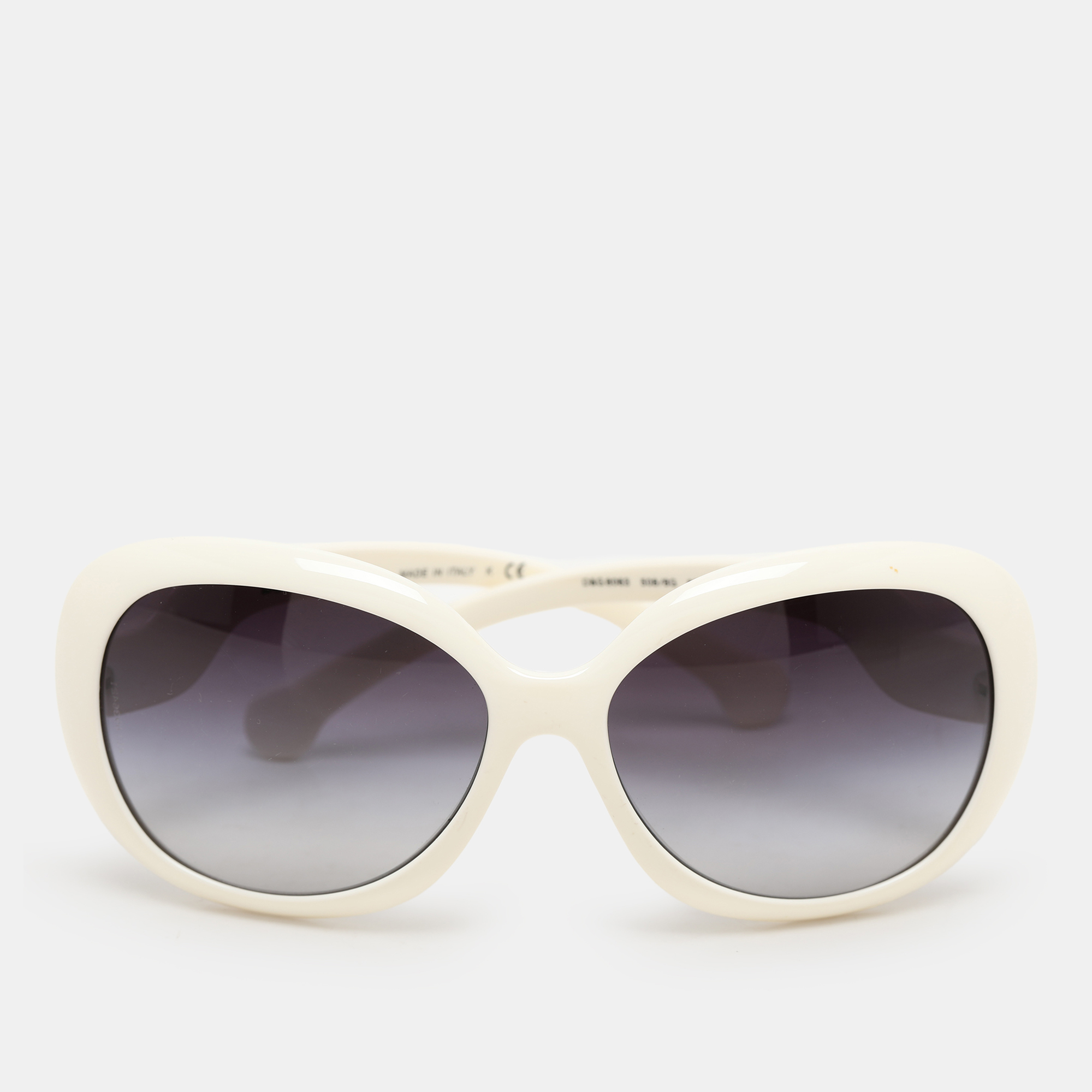 

D&G White Acetate 8063 Round Sunglasses