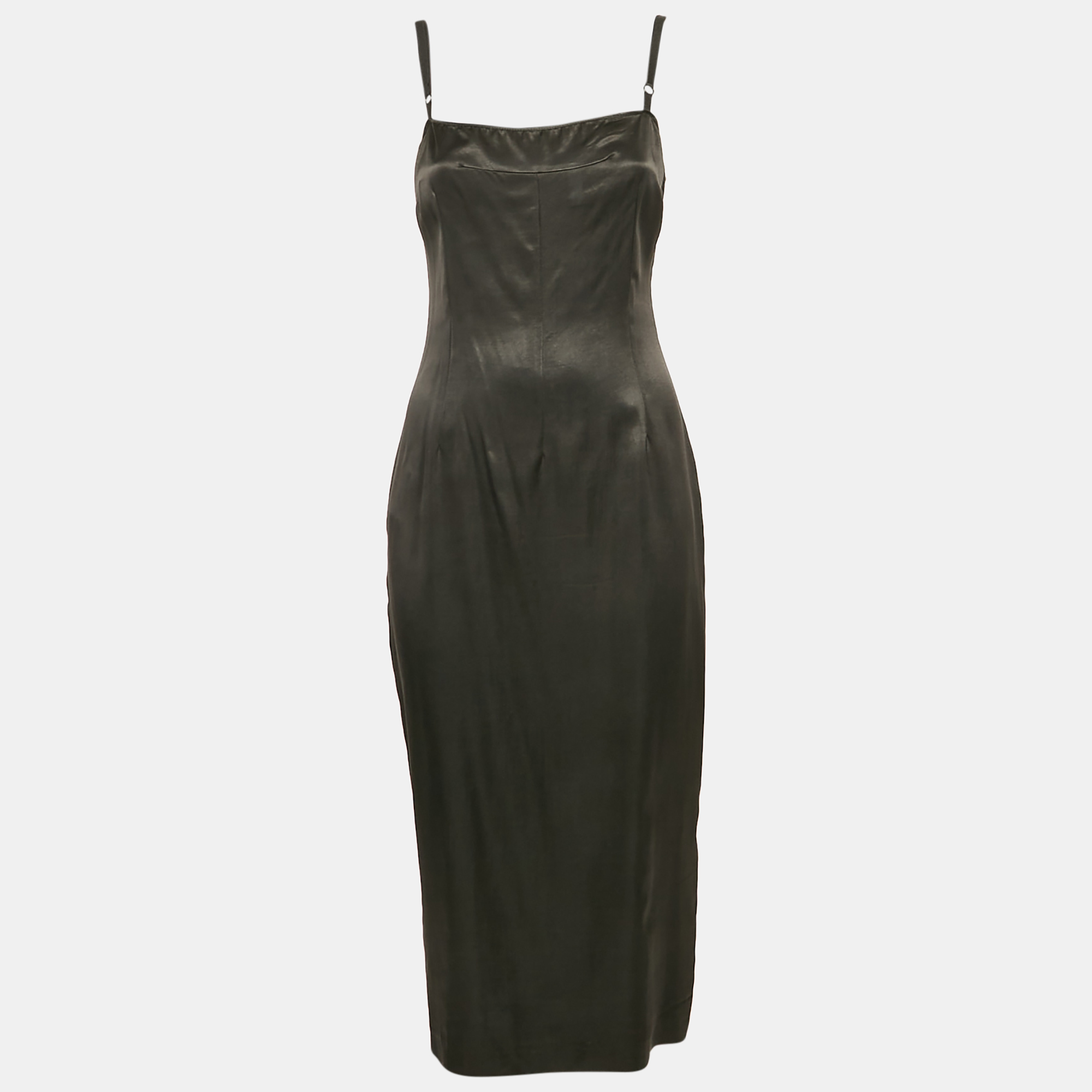 

D&G Black Crepe Sleeveless Midi Dress M