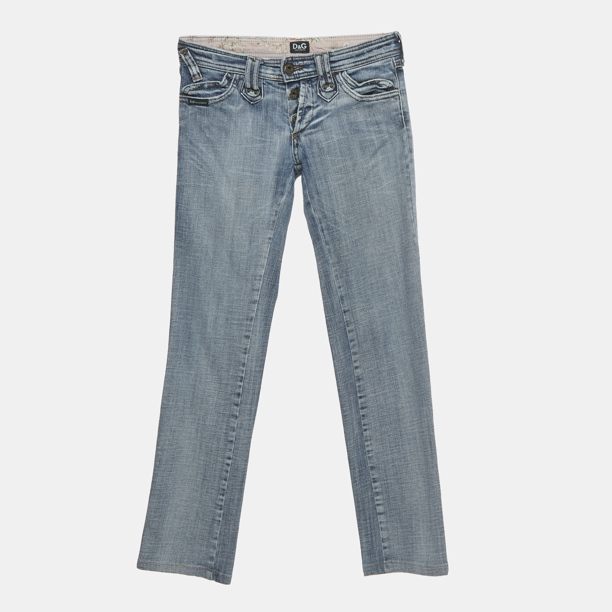 

D&G Blue Denim Boot Cut Jeans S Waist 26"