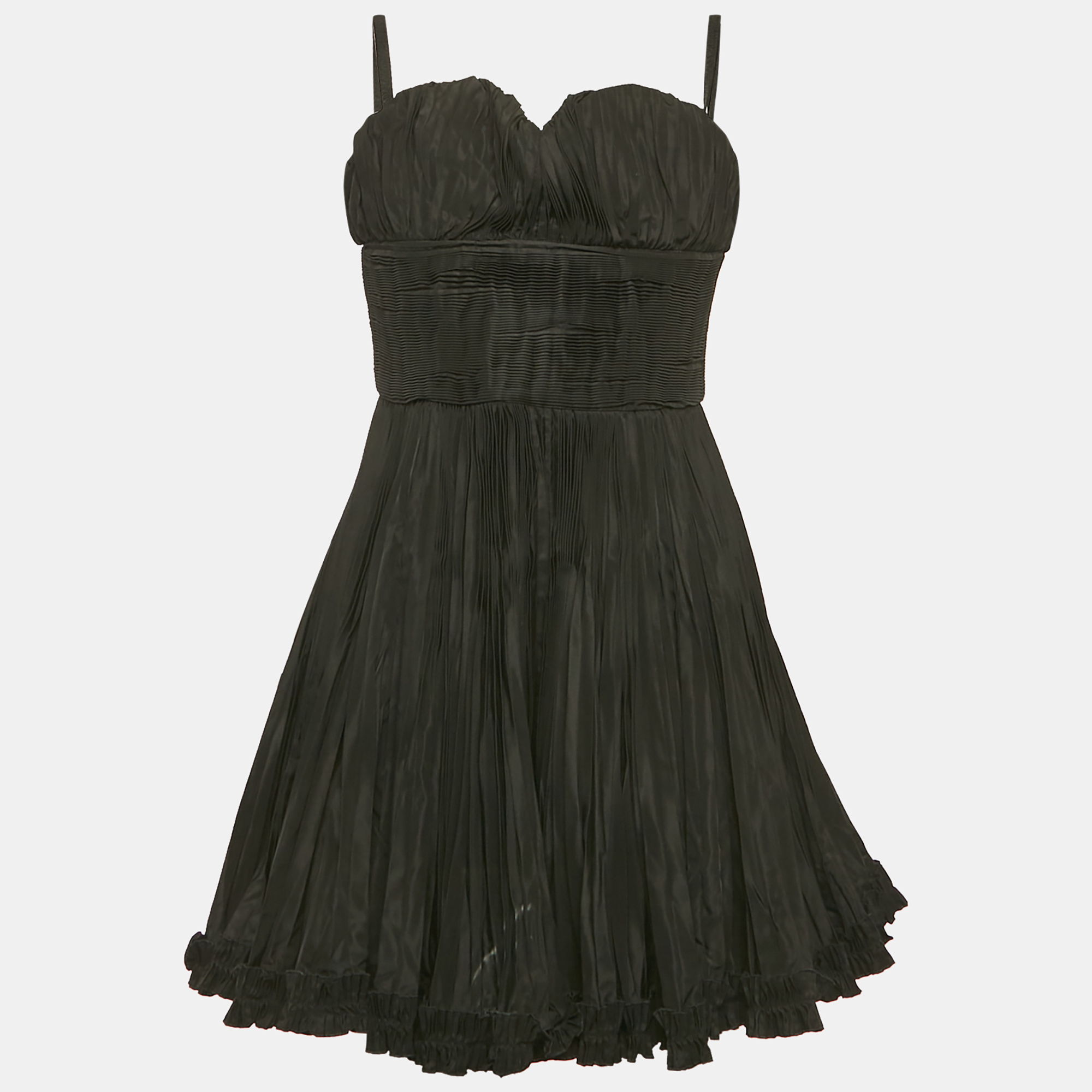 

D&G Black Silk Blend Strapless Mini Dress S