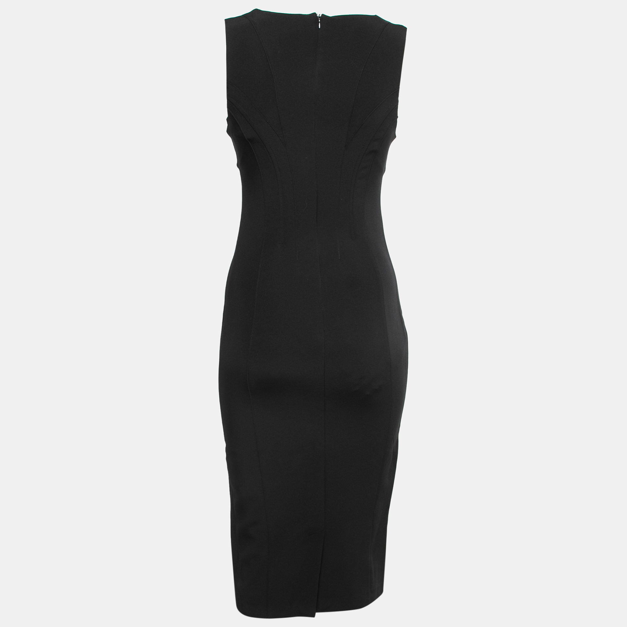 

D&G Black Knit Sleeveless Sheath Dress