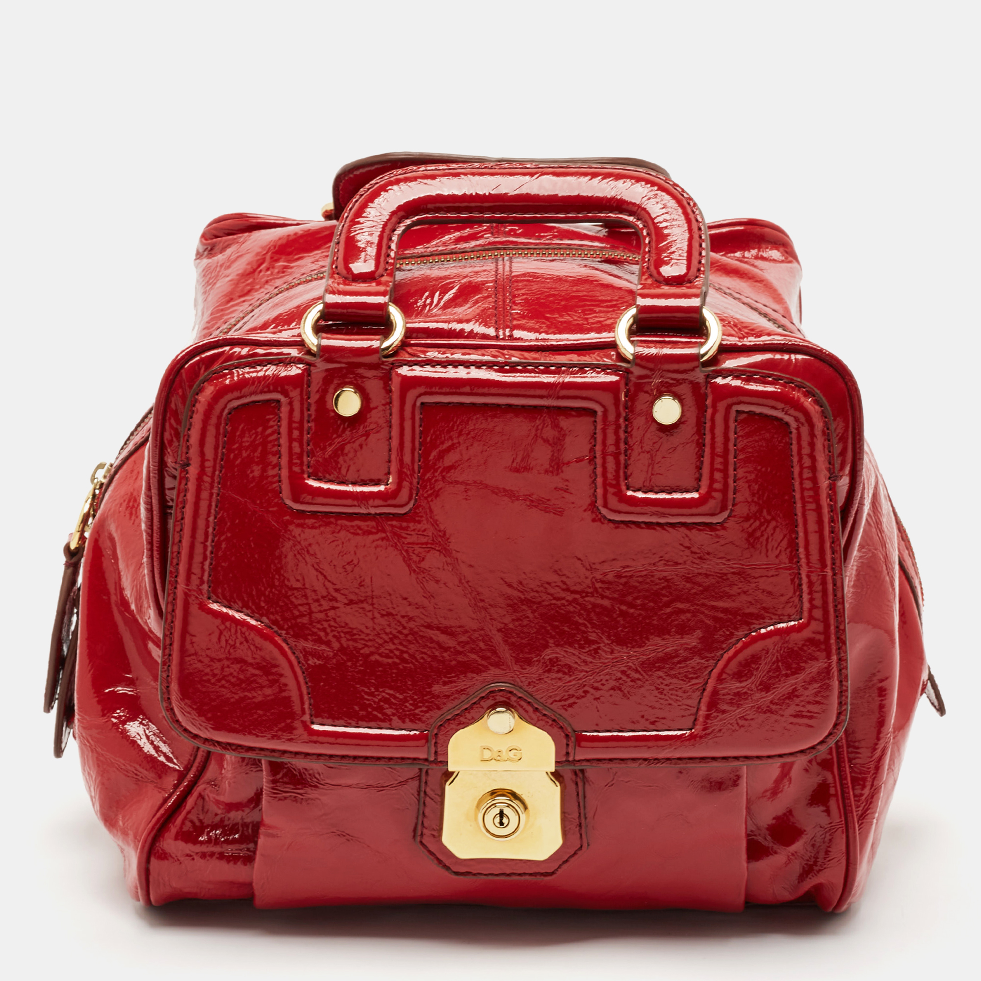 

D&G Red Patent Leather Allyson Bag