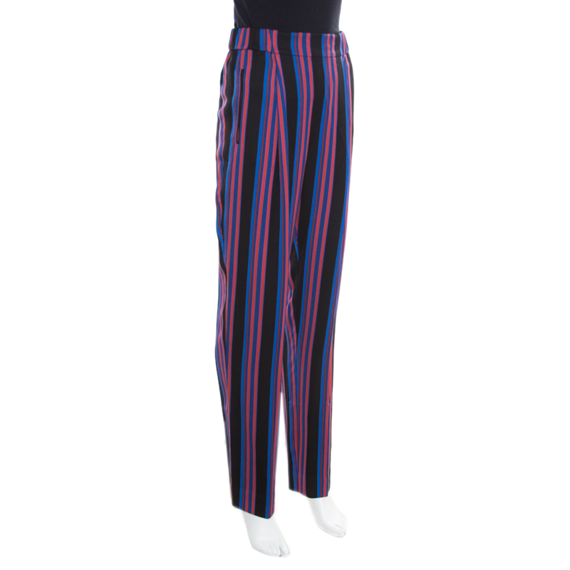 

Diane Von Furstenberg Multicolor Striped High Waist Elasticized Waist Pants