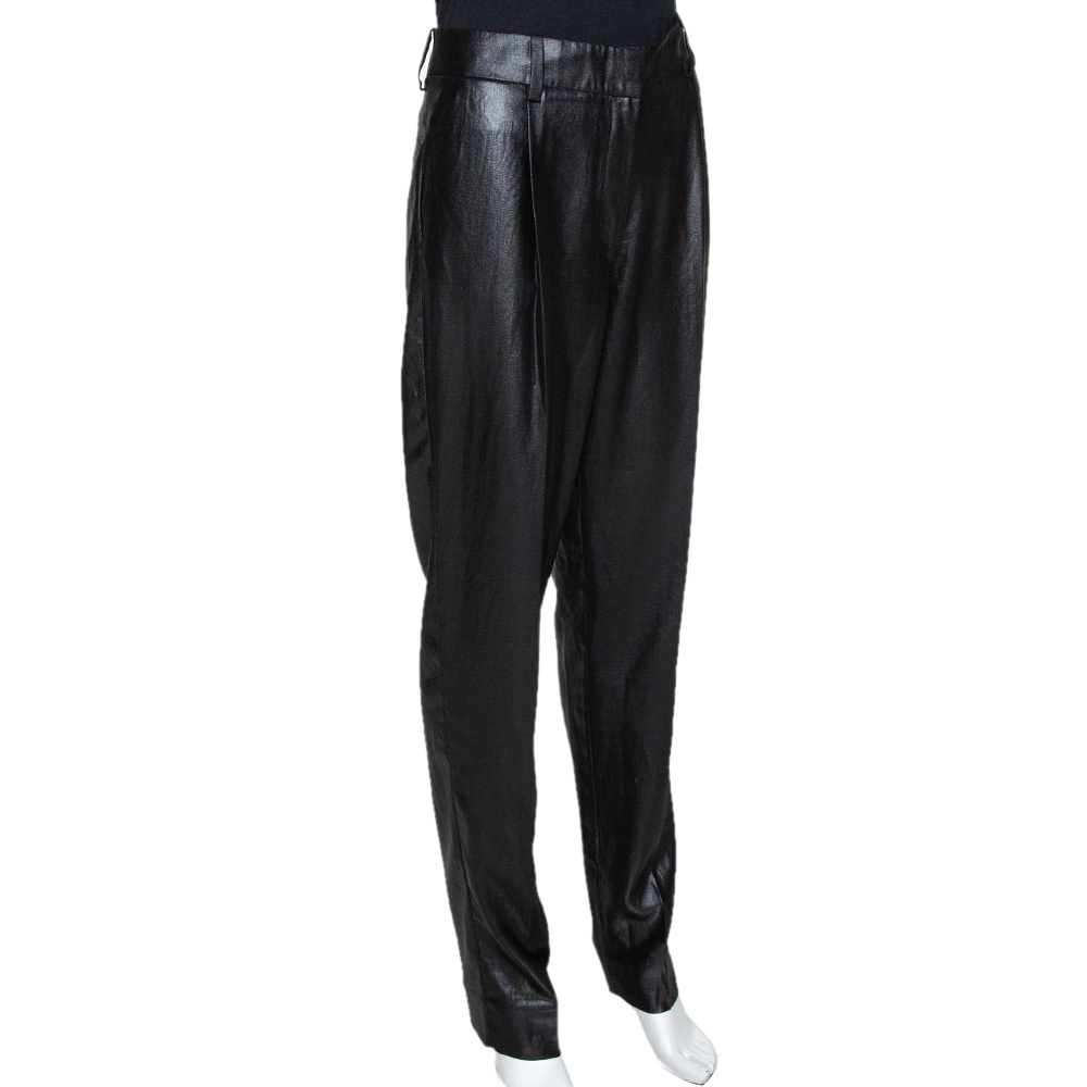 

Diane von Furstenberg Black Naples New Lacquer Trousers