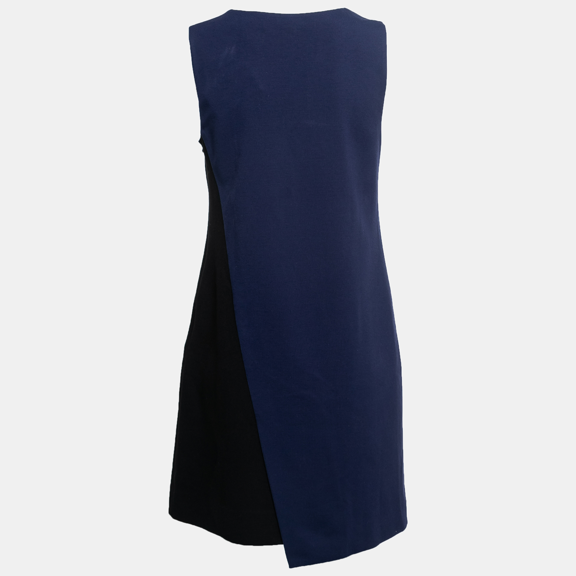 

Diane Von Furstenberg Blue Color-Block Knit Shift Dress