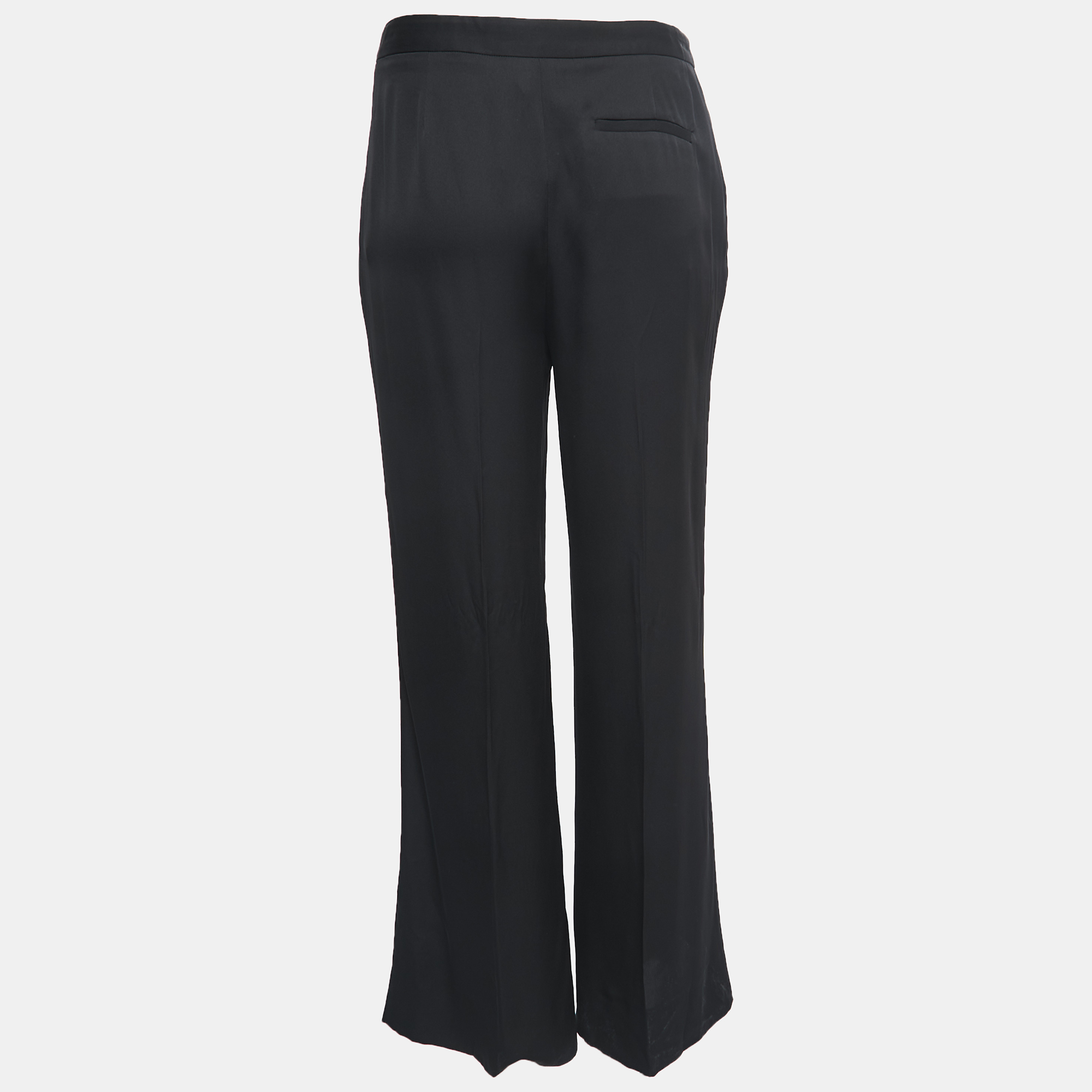 

Diane Von Furstenberg Black Silk Wide Leg Pants