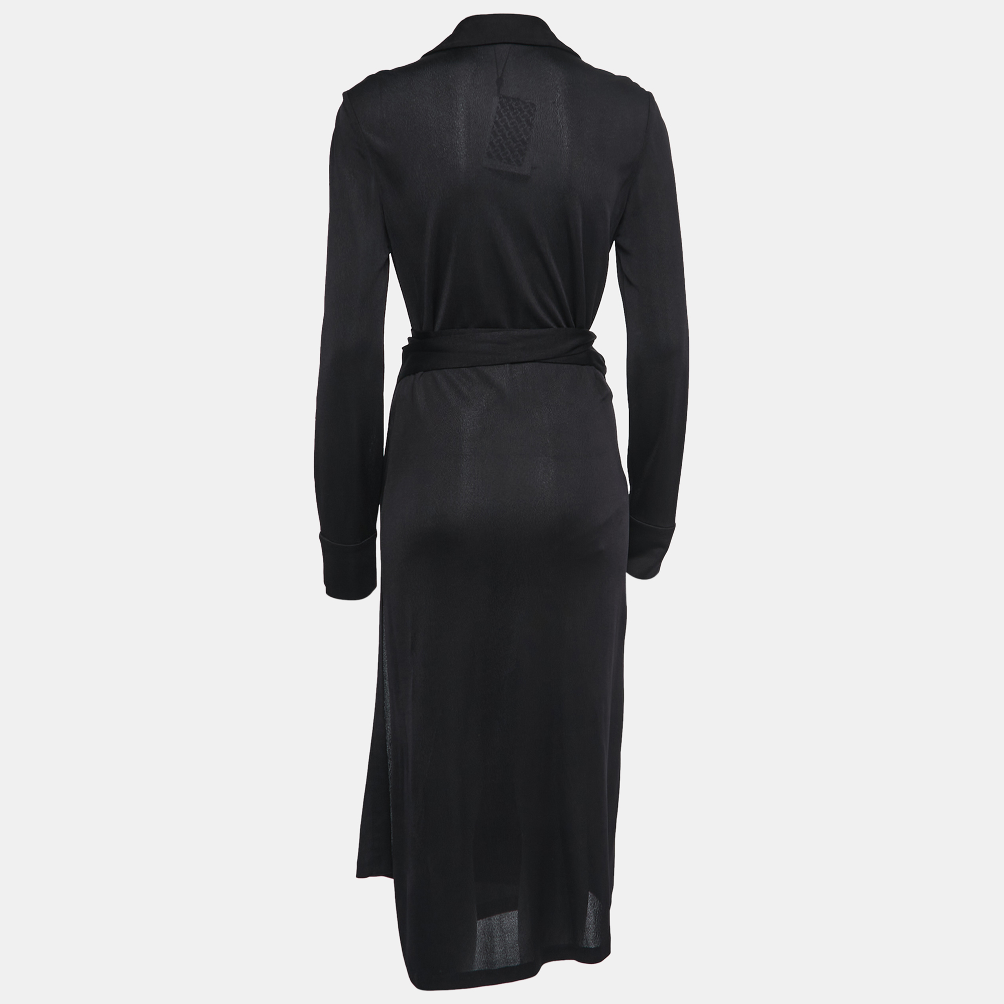 

Diane Von Furstenberg Black Jersey Cybil Wrap Dress