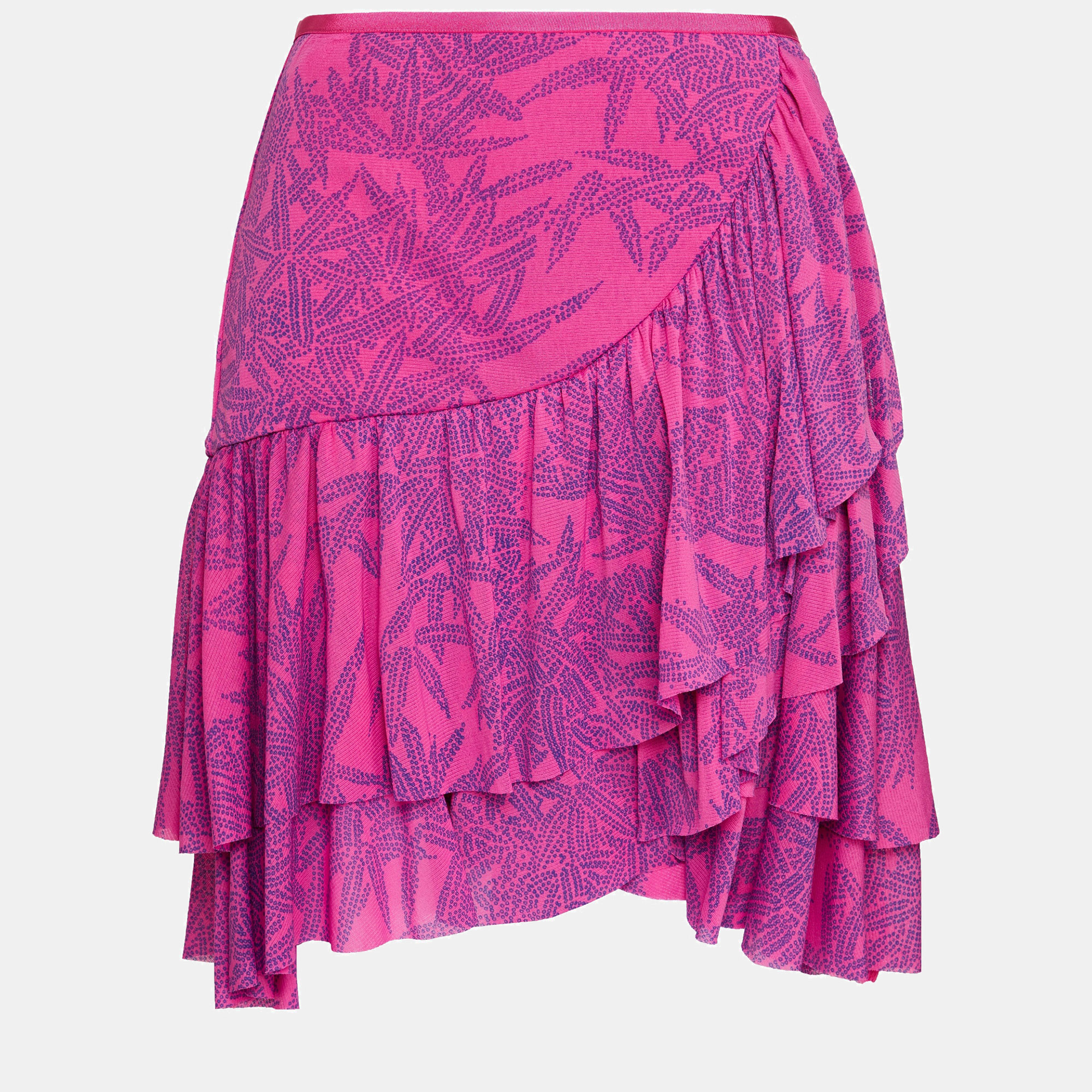 Pre-owned Diane Von Furstenberg Nylon Mini Skirts M In Pink