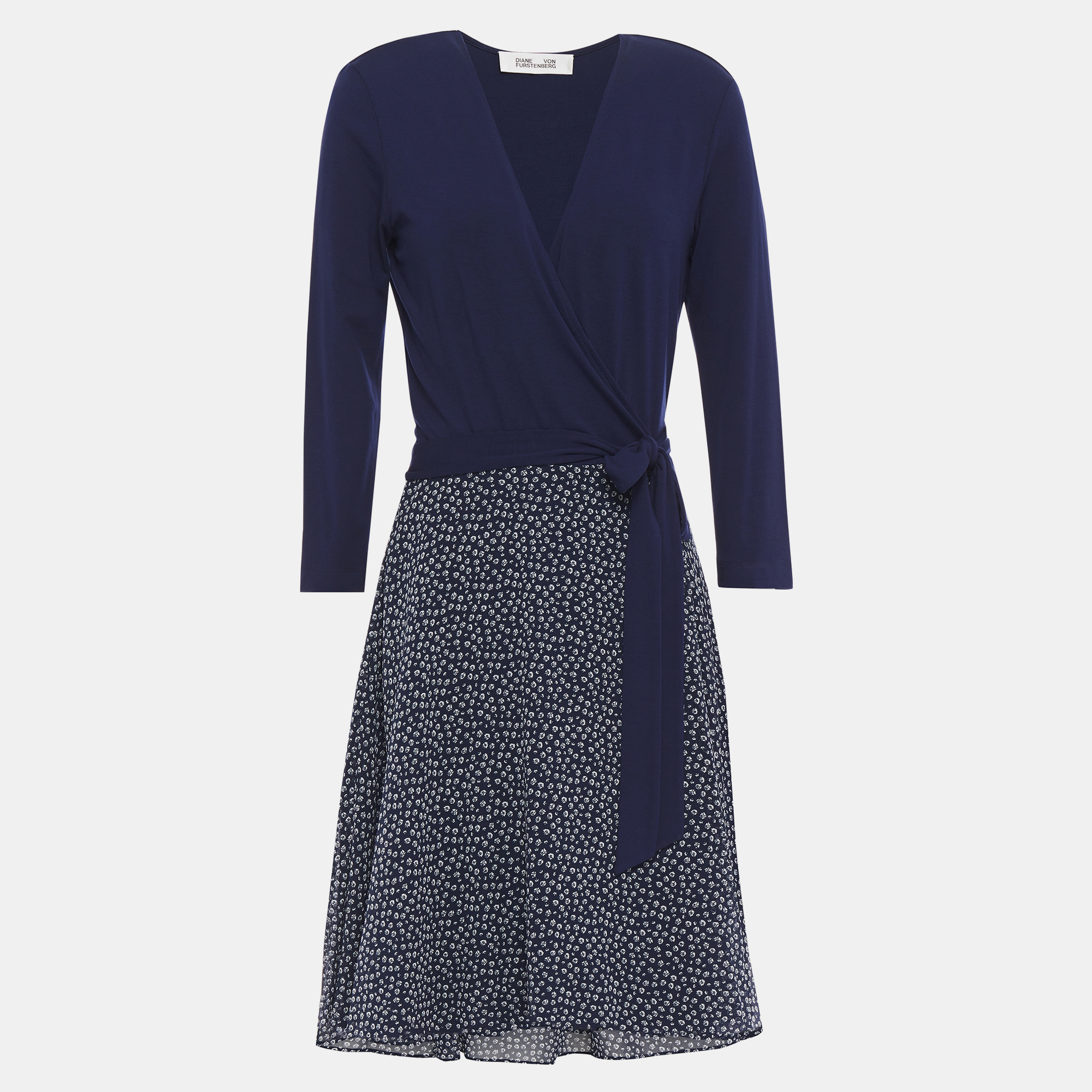 

Diane Von Furstenberg Viscose Knee Length Dress, Navy blue
