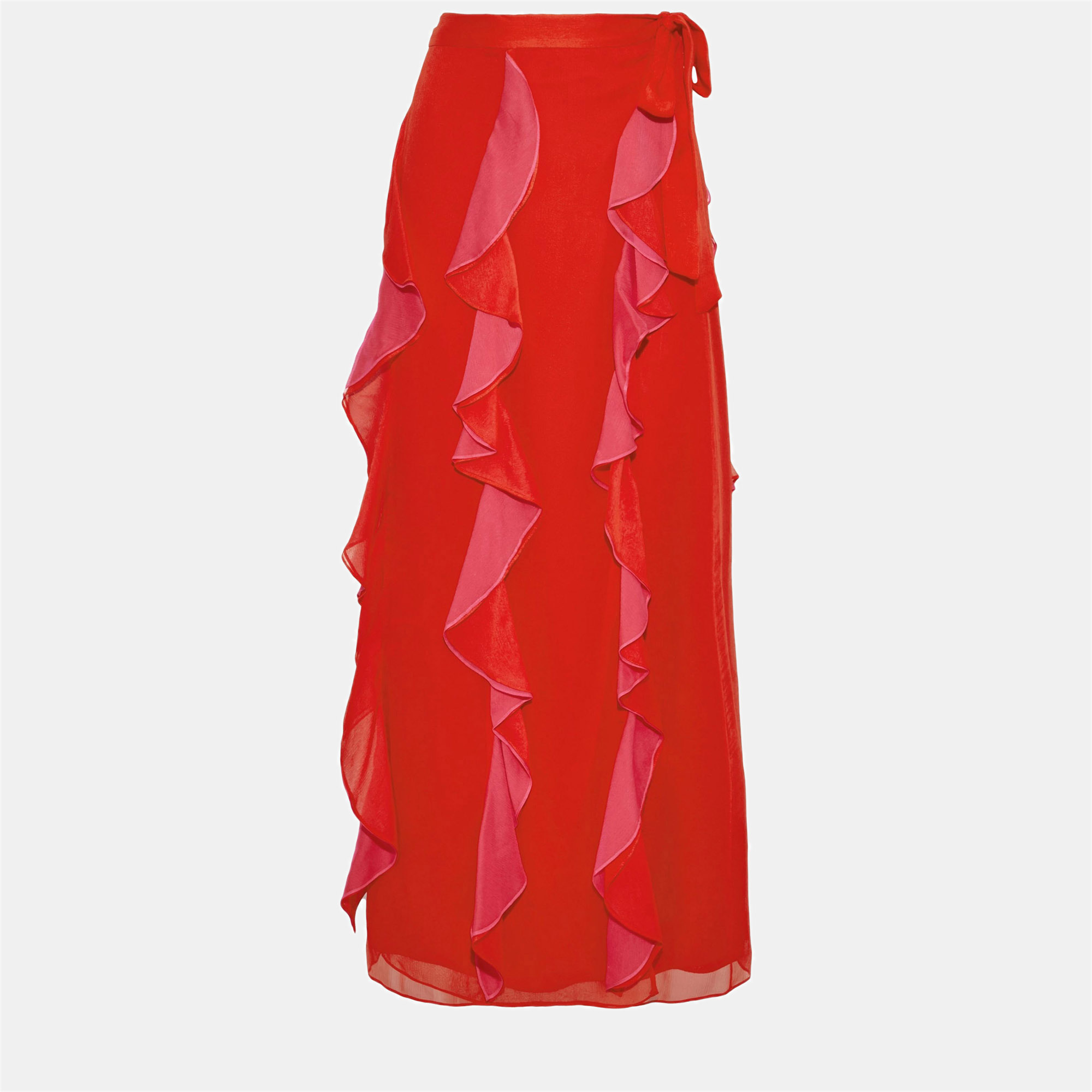 

Diane Von Furstenberg Silk Maxi Skirts 6, Red
