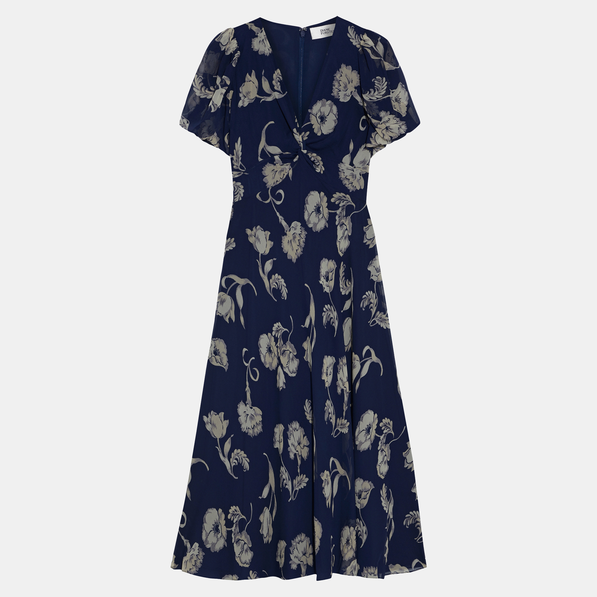 

Diane Von Furstenberg Silk Midi Dress 8, Blue