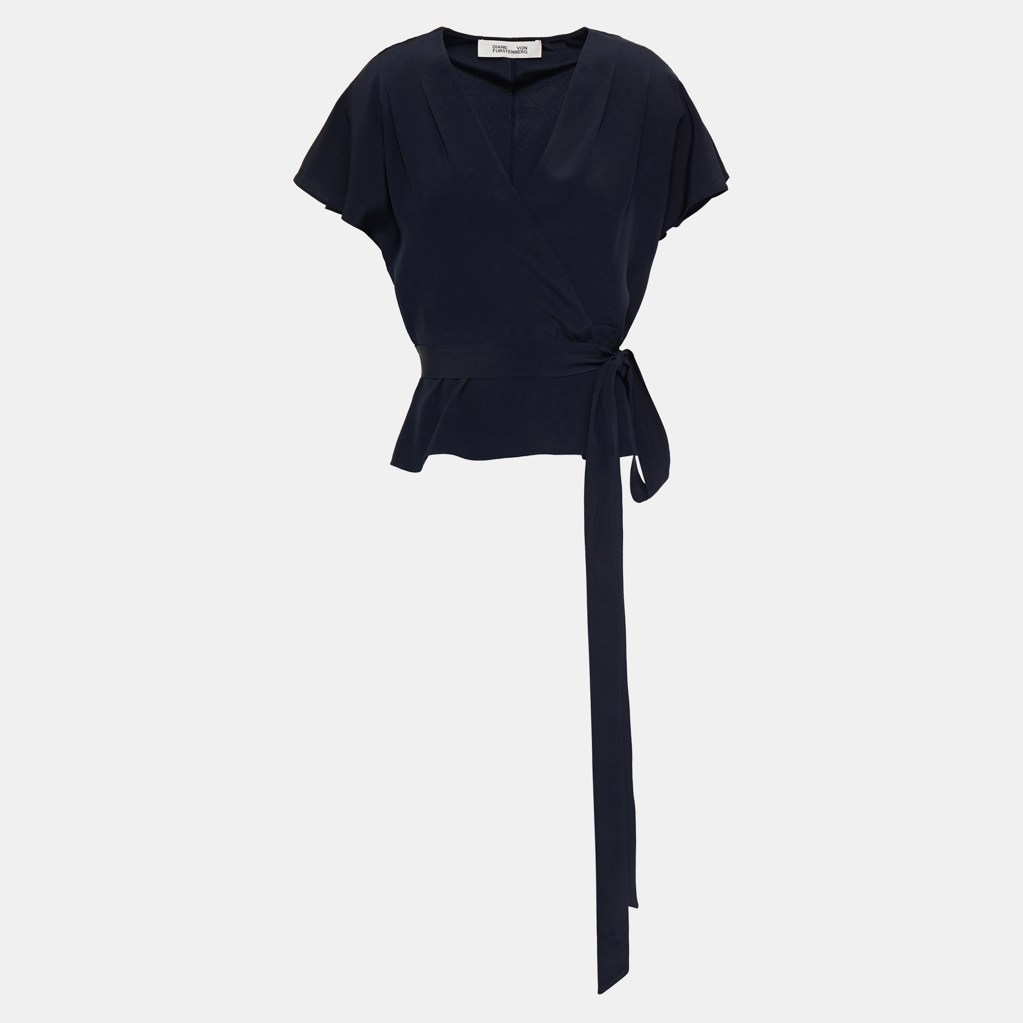 

Diane Von Furstenberg Silk Short Sleeved Top, Black