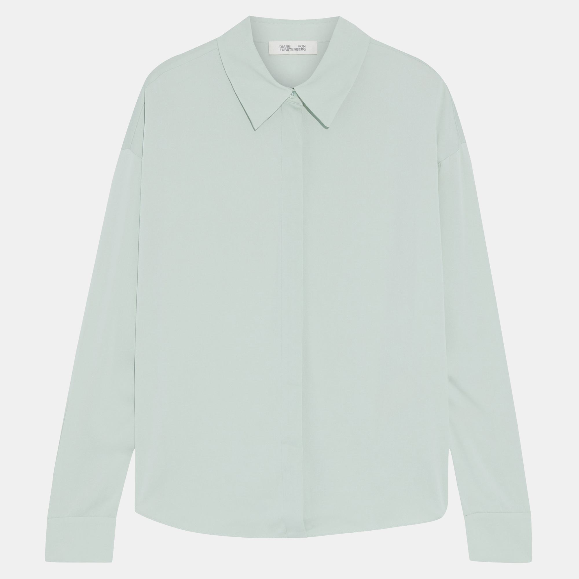 

Diane Von Furstenberg Silk Long Sleeved Top 6, Green