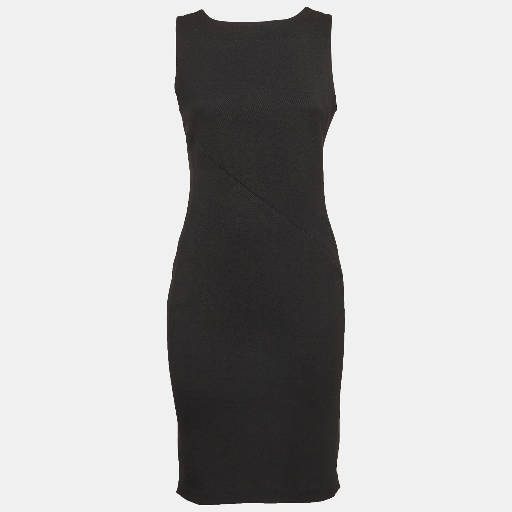 

Diane Von Furstenberg Black Stretch Twill Short Dress M