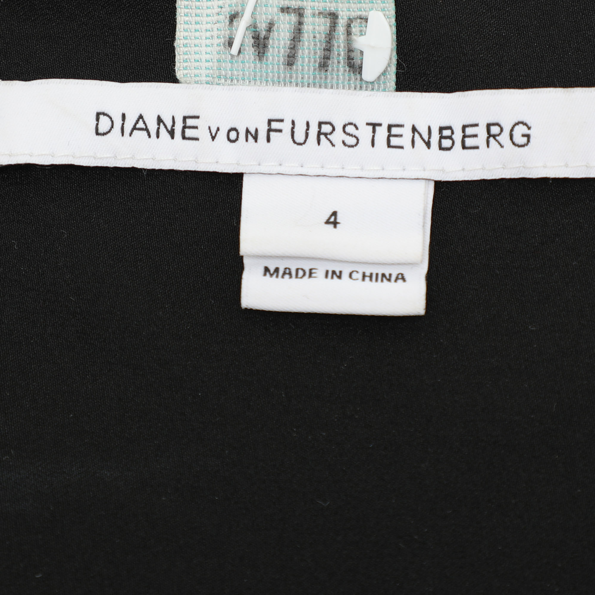 Diane Von Furstenberg Multicolor Silk Draped Talitha Top M 