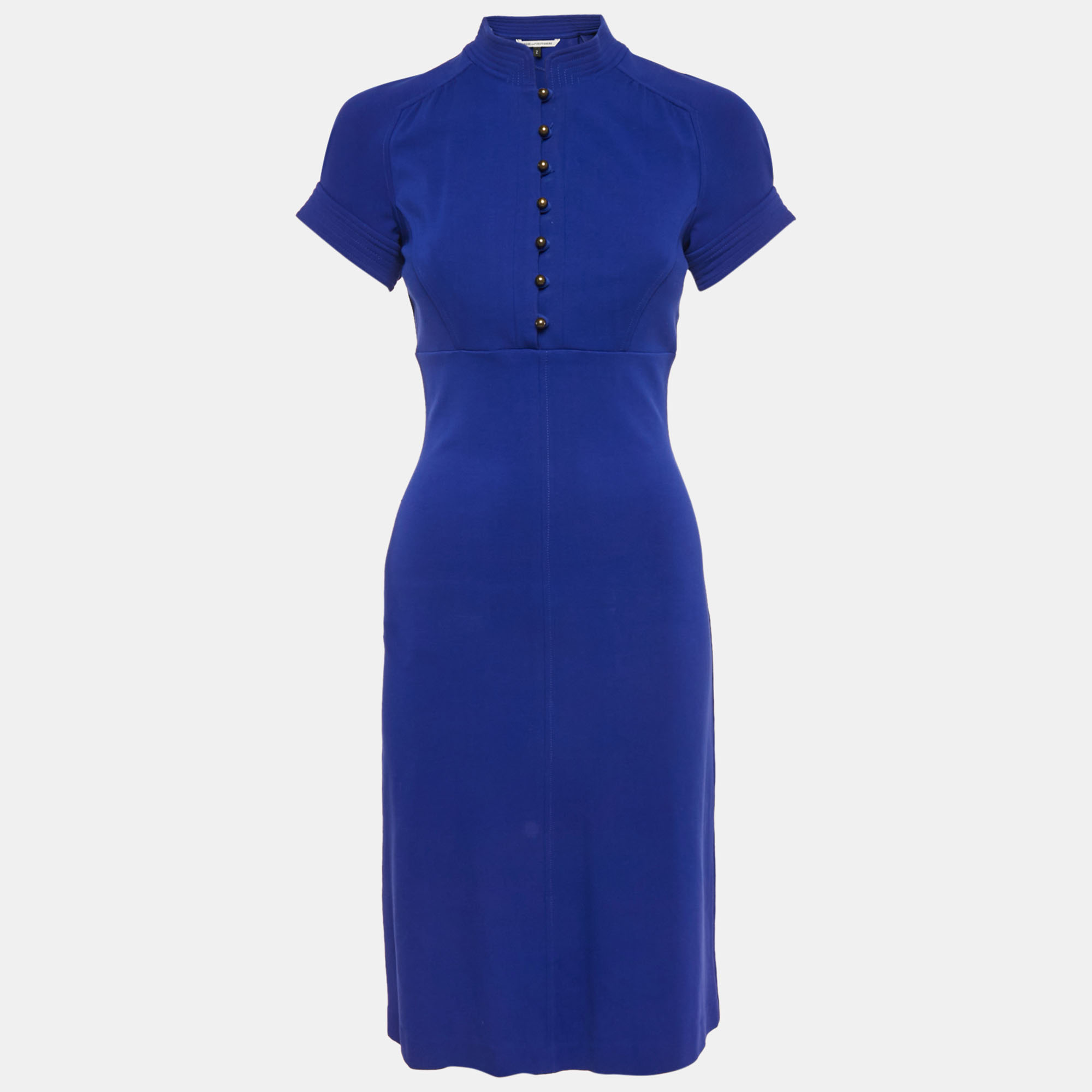 

Diane Von Furstenberg Royal Blue Jersey Dizzy Dress S