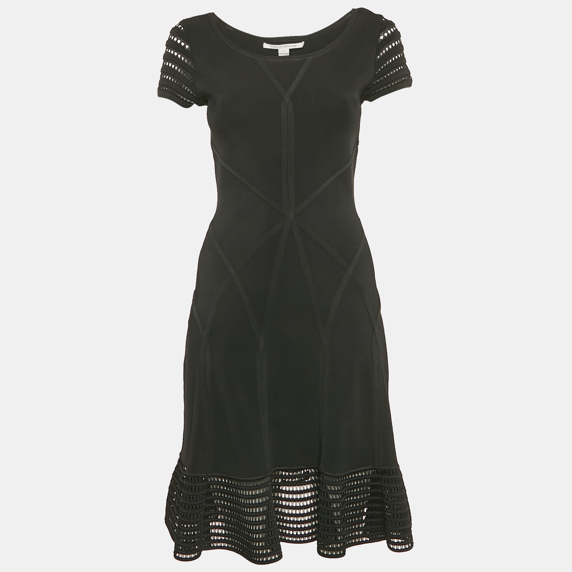 

Diane Von Furstenberg Black Jersey Mini Dress S