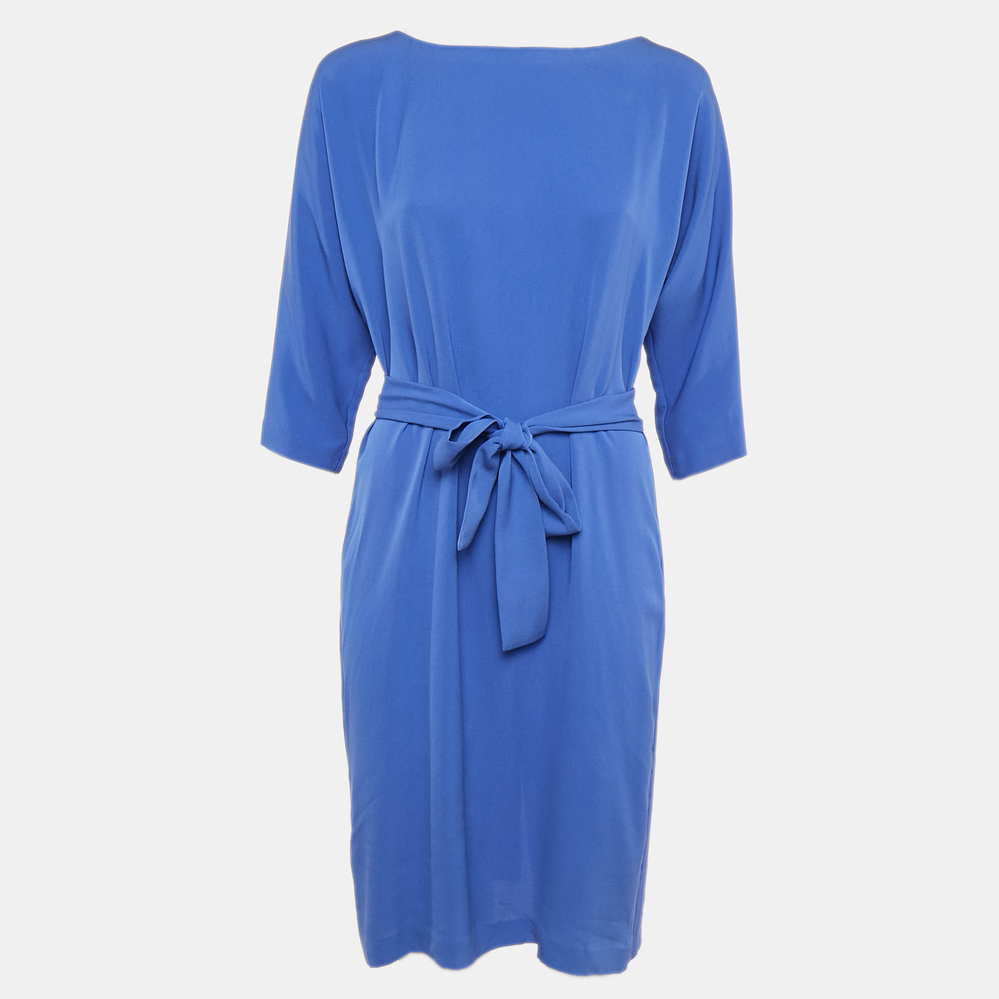 

Diane Von Furstenberg Blue Button Front Detail Short Maja Dress M