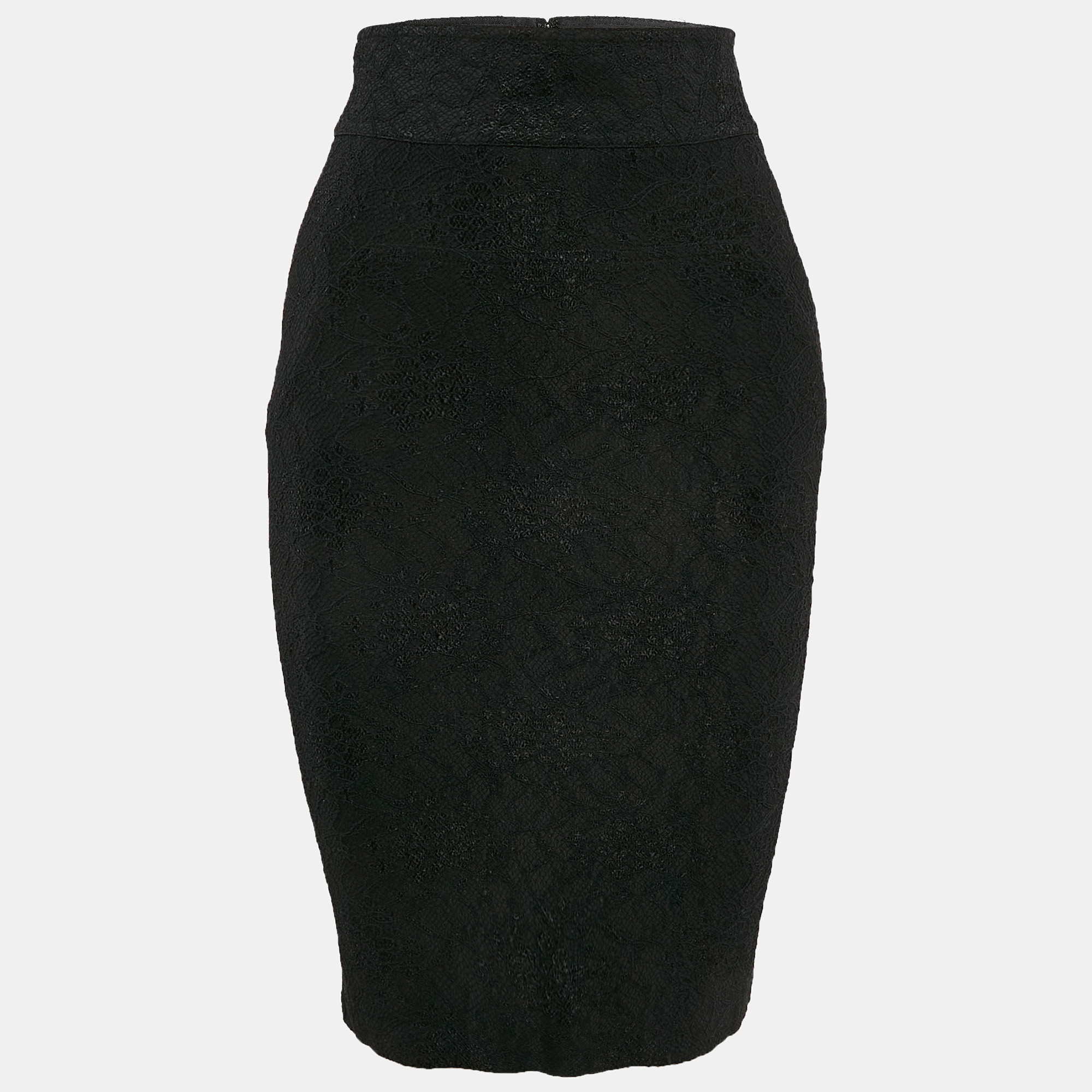 

Diane Von Furstenberg Black Stretch Lace Pencil Skirt XS