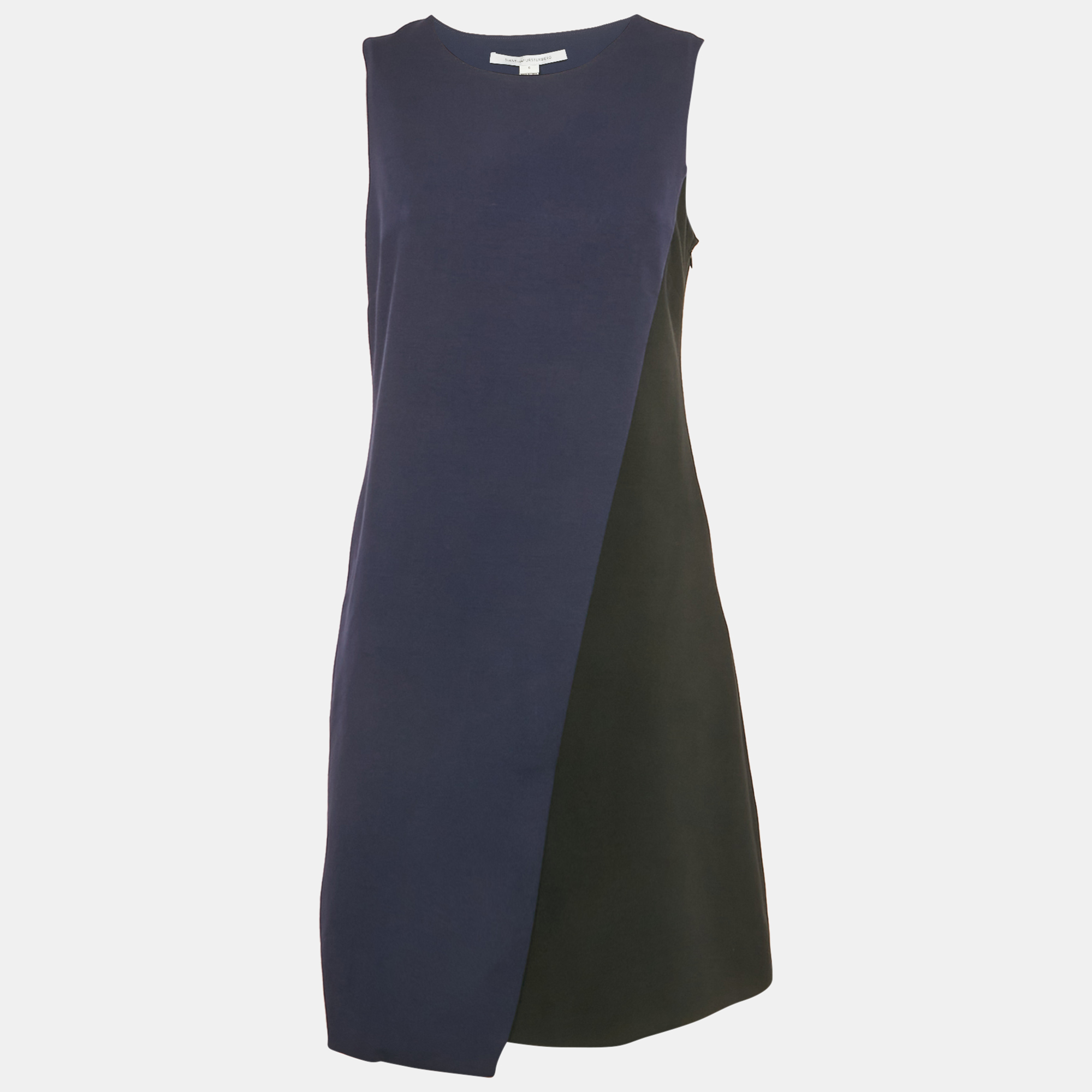 

Diane Von Furstenberg Blue Jersey Livvy Dress M