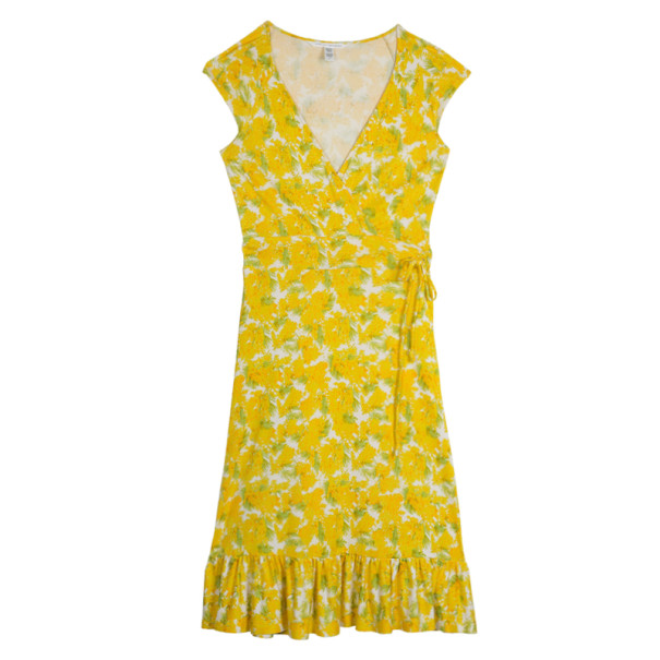 Pre Owned Diane Von Furstenberg 'Montana' Floral Print Dress S