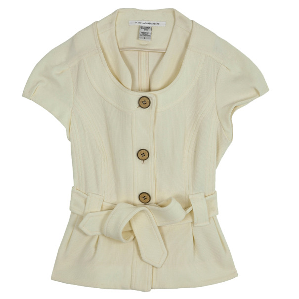 Pre Owned Diane Von Furstenberg Travis Short Sleeve Jacket S