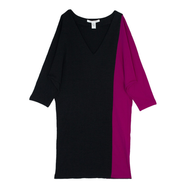 Diane Von Furstenberg Clem Colorblock Dress S